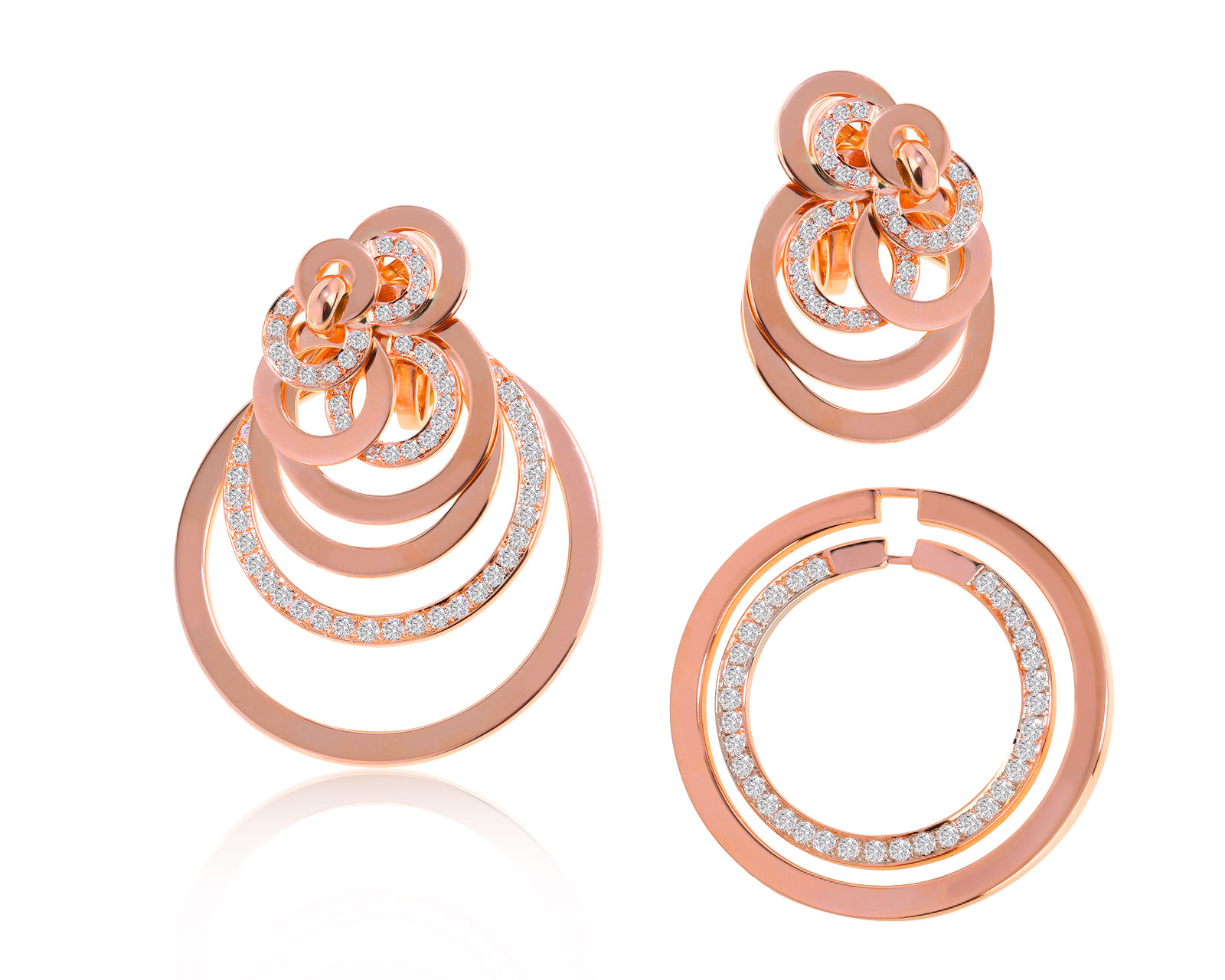 Потрясающие золотые серьги с бриллиантами 5.26ct 071221/6