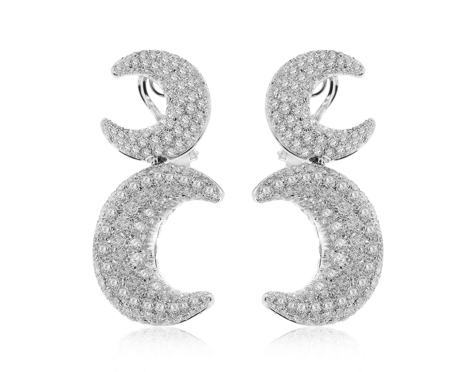 Оригинальные золотые серьги с бриллиантами 8.45ct Maskada 040821/4