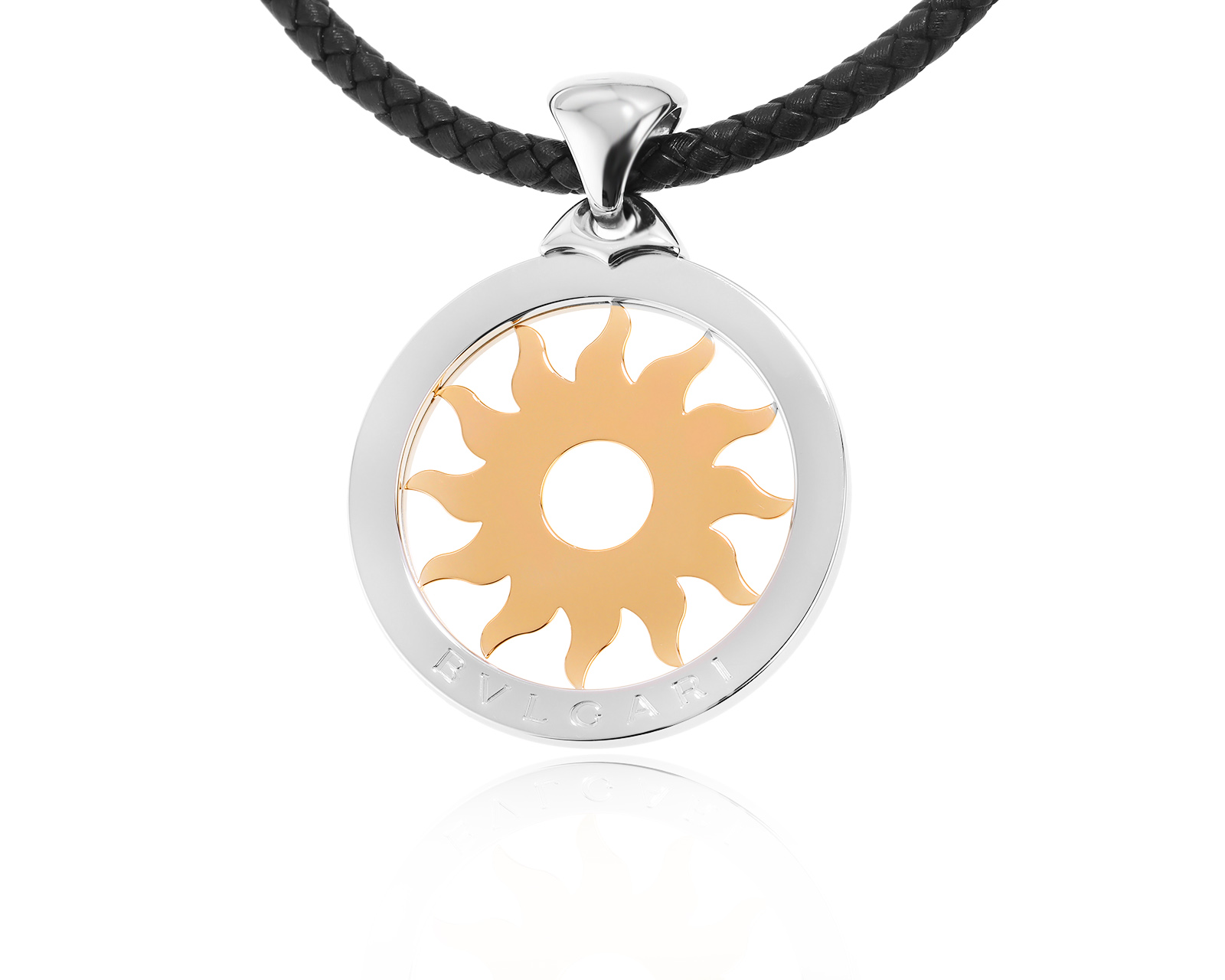 Оригинальный золотой кулон Bvlgari Tondo 240524/13