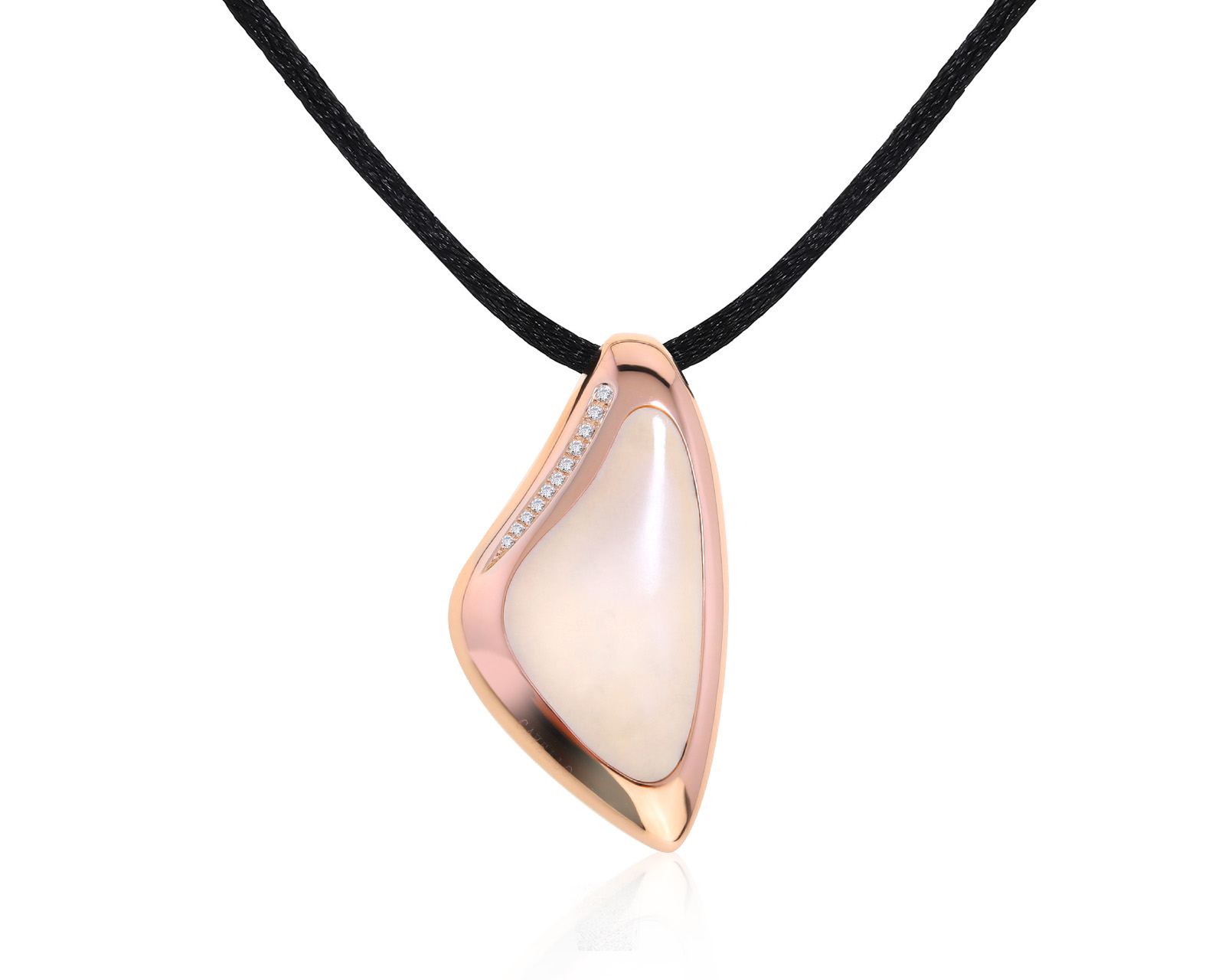 Оригинальный золотой кулон с бриллиантами 0.07ct Gavello 181221/11