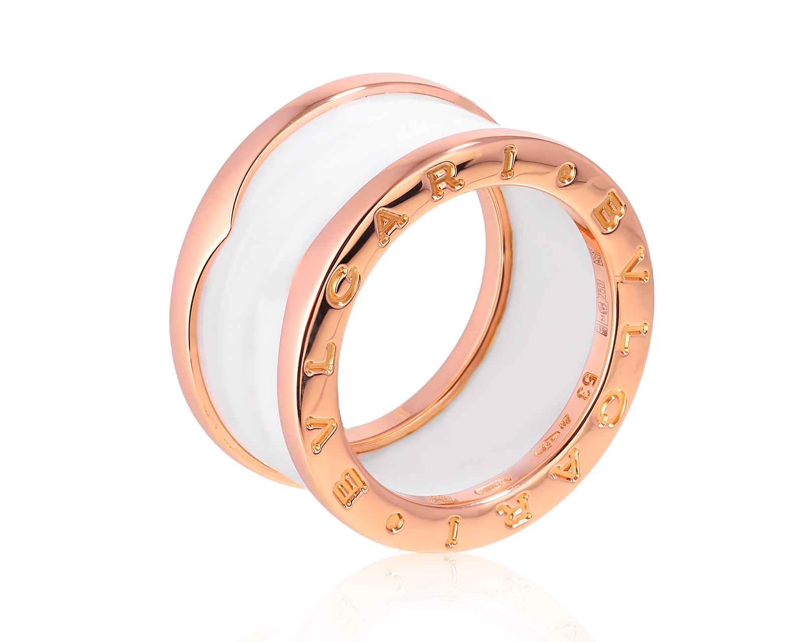 Оригинальное золотое кольцо Bvlgari B.Zero1 280725/6