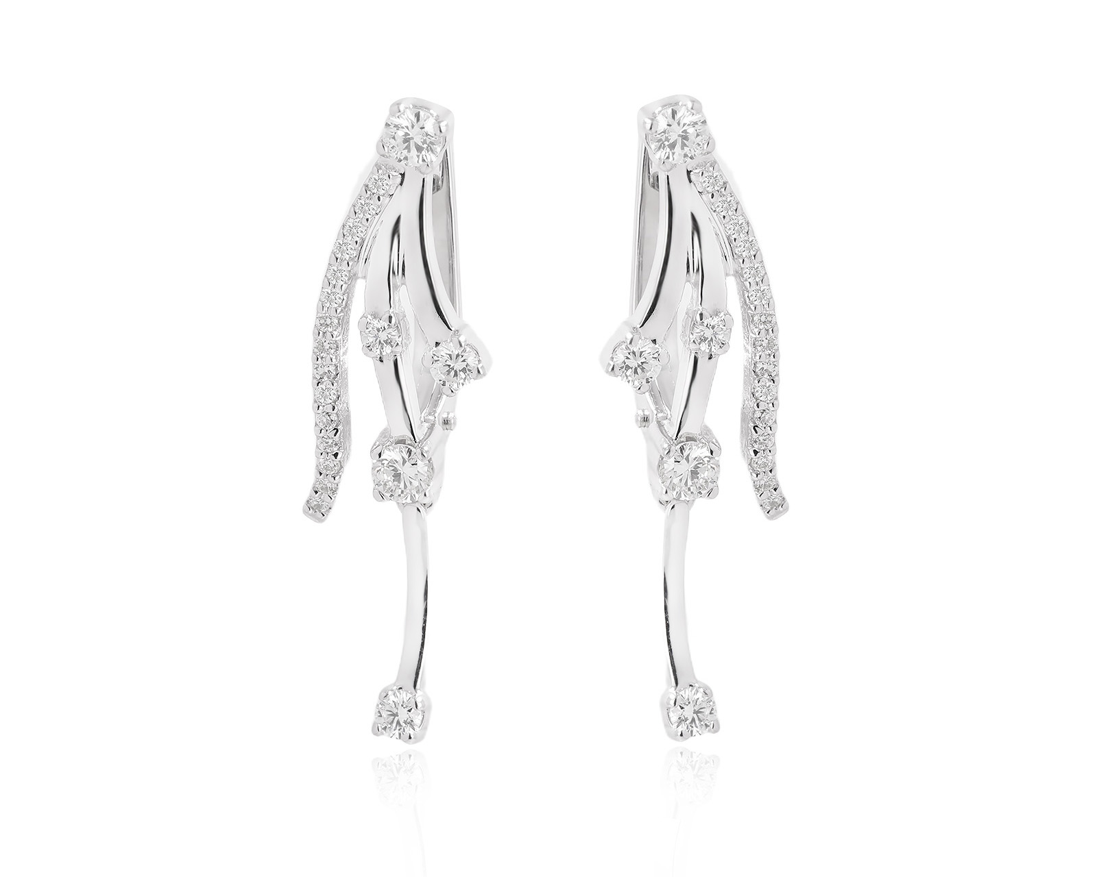 Оригинальные золотые серьги с бриллиантами 0.85ct Constantin Artmayer 271125/КМ238