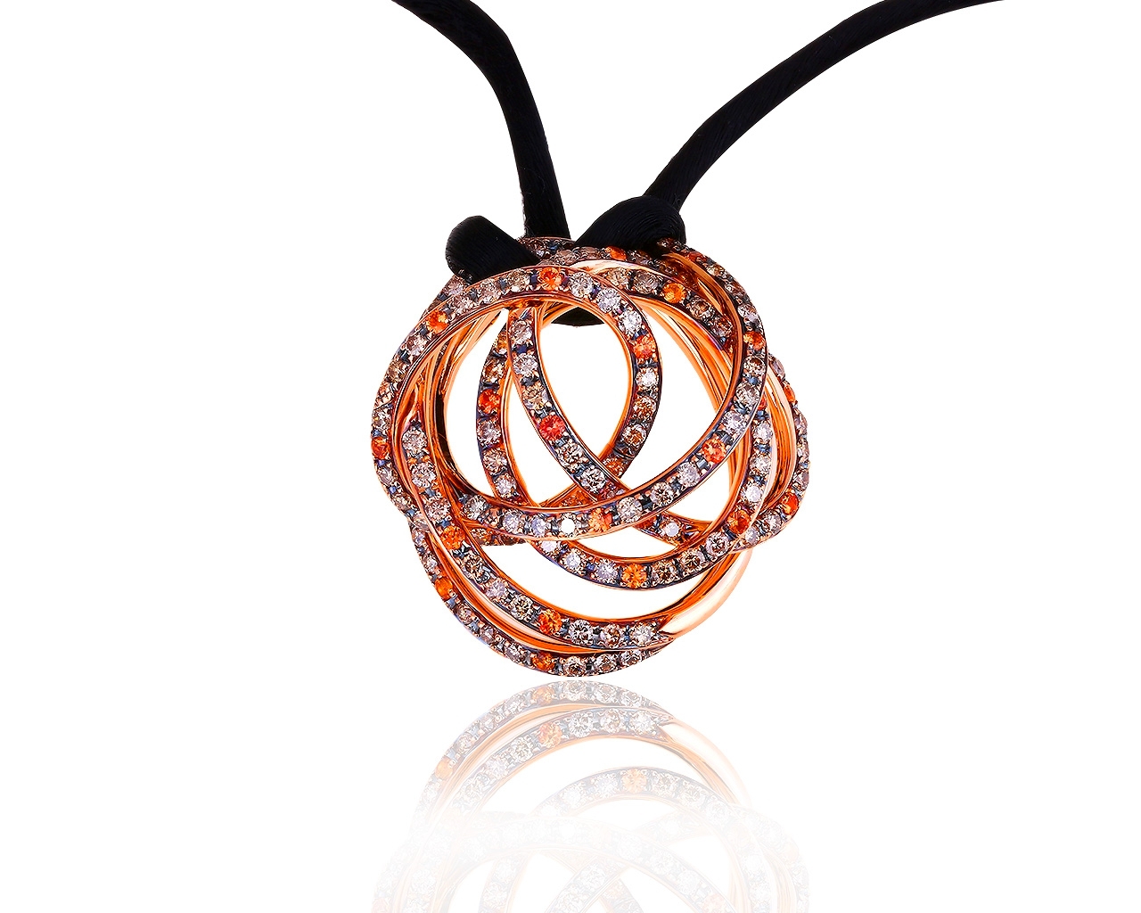 Оригинальный золотой кулон с бриллиантами 3.03ct De Grisogono 050819/9