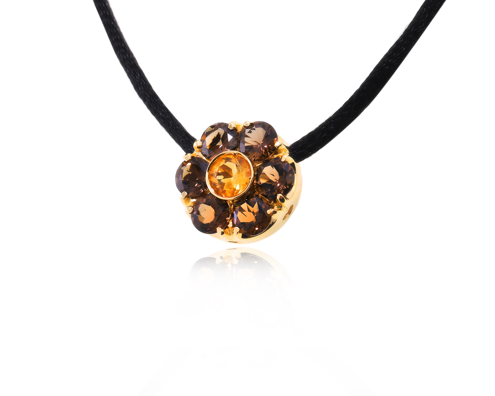 Оригинальный золотой кулон с кварцем 4.50ct Pasquale Bruni