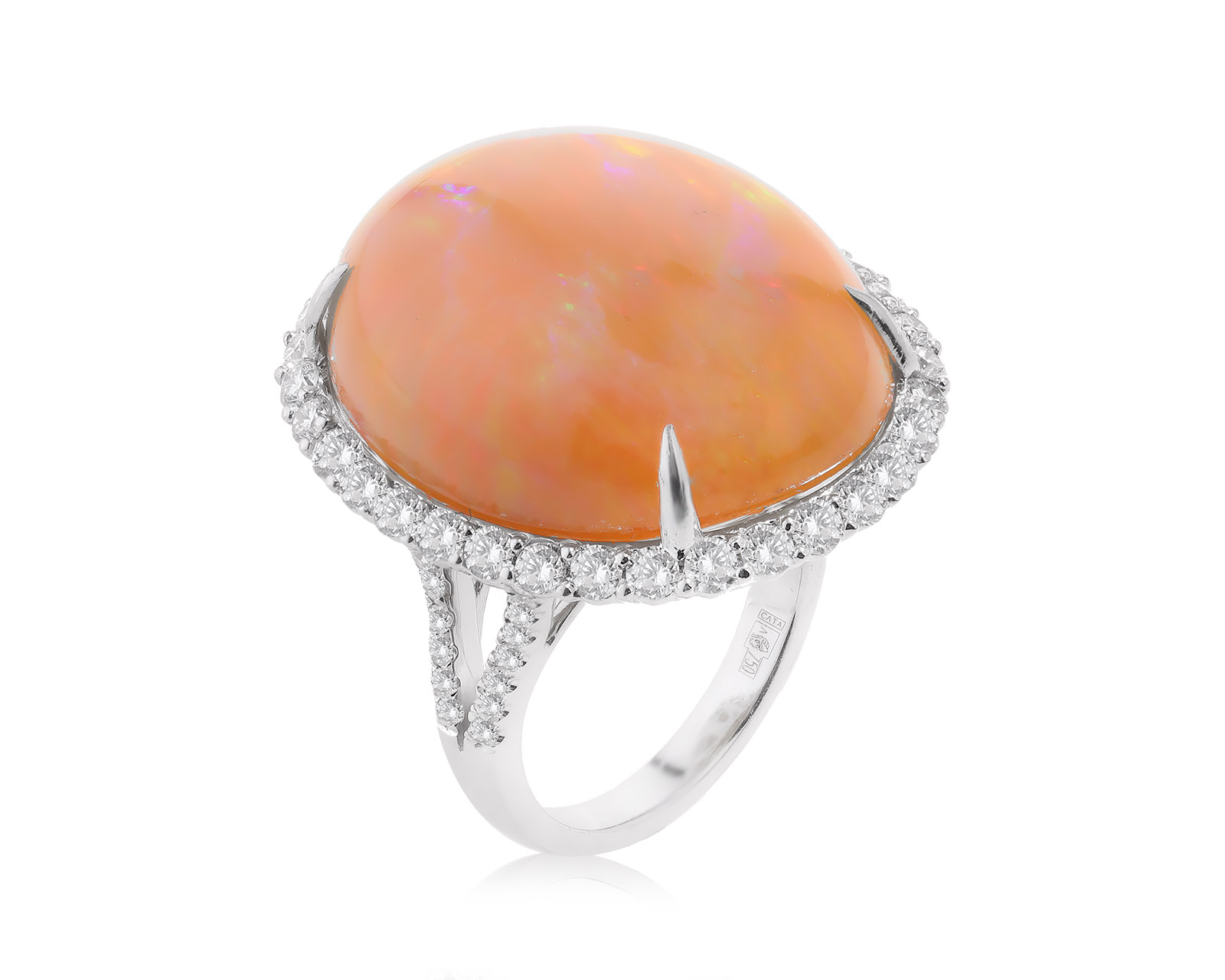 Золотое кольцо с опалом 48.00ct 100823/3