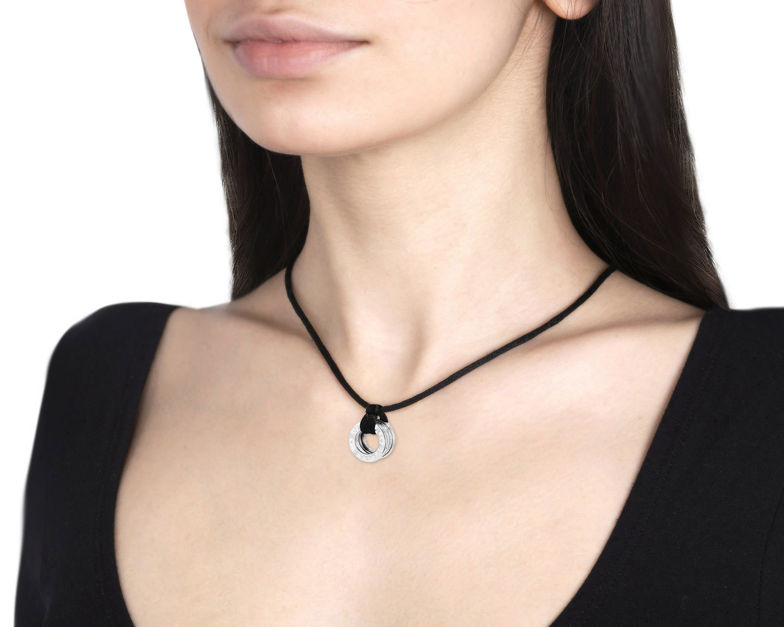 Оригинальный золотой кулон с бриллиантами 0.45ct Bvlgari B.Zero1