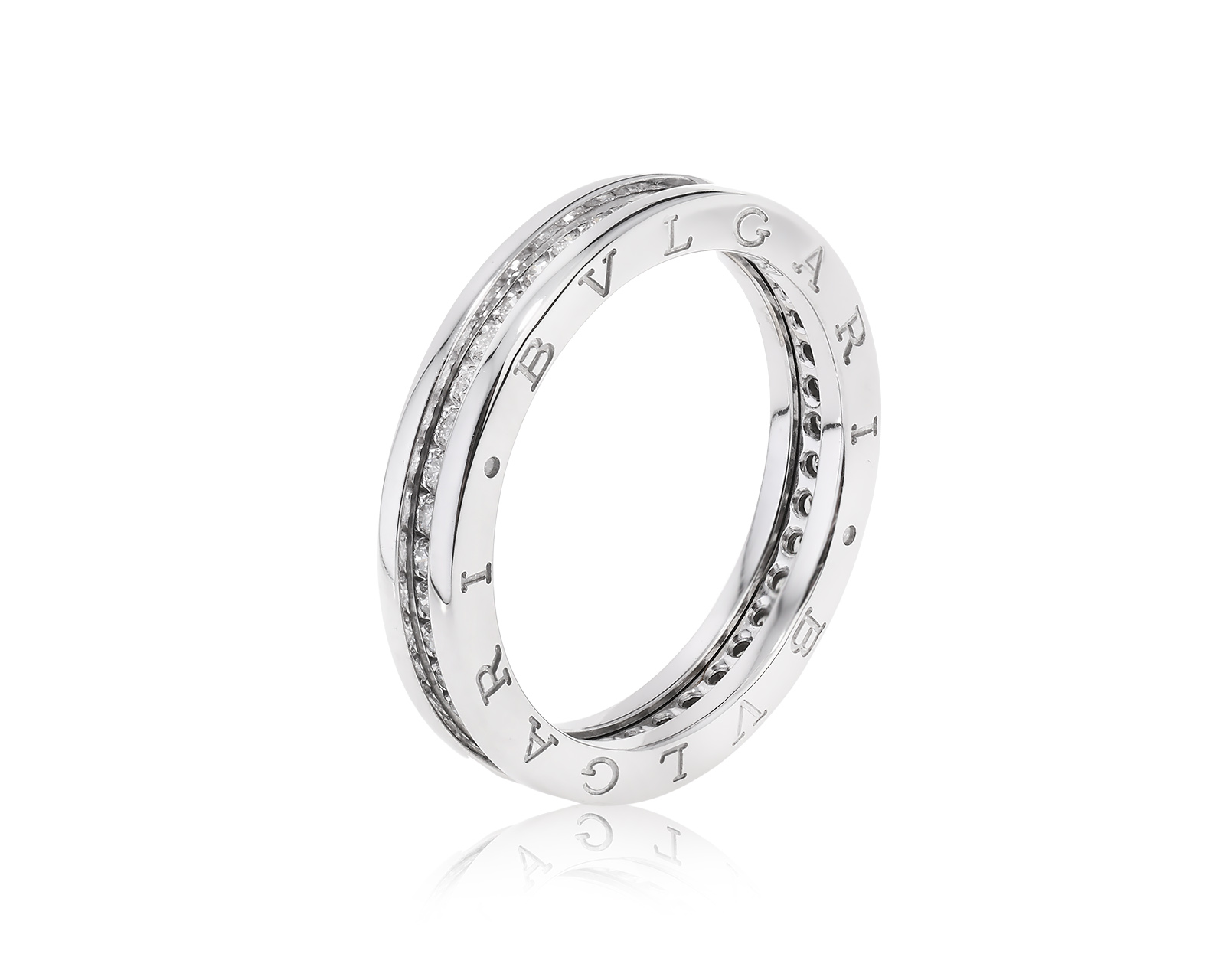 Оригинальное золотое кольцо c бриллиантами 0.52ct Bvlgari B.Zero1 080823/4