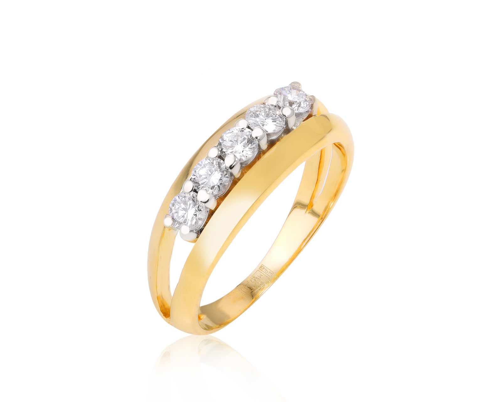 Золотое кольцо с бриллиантами 0.40ct 170324/8