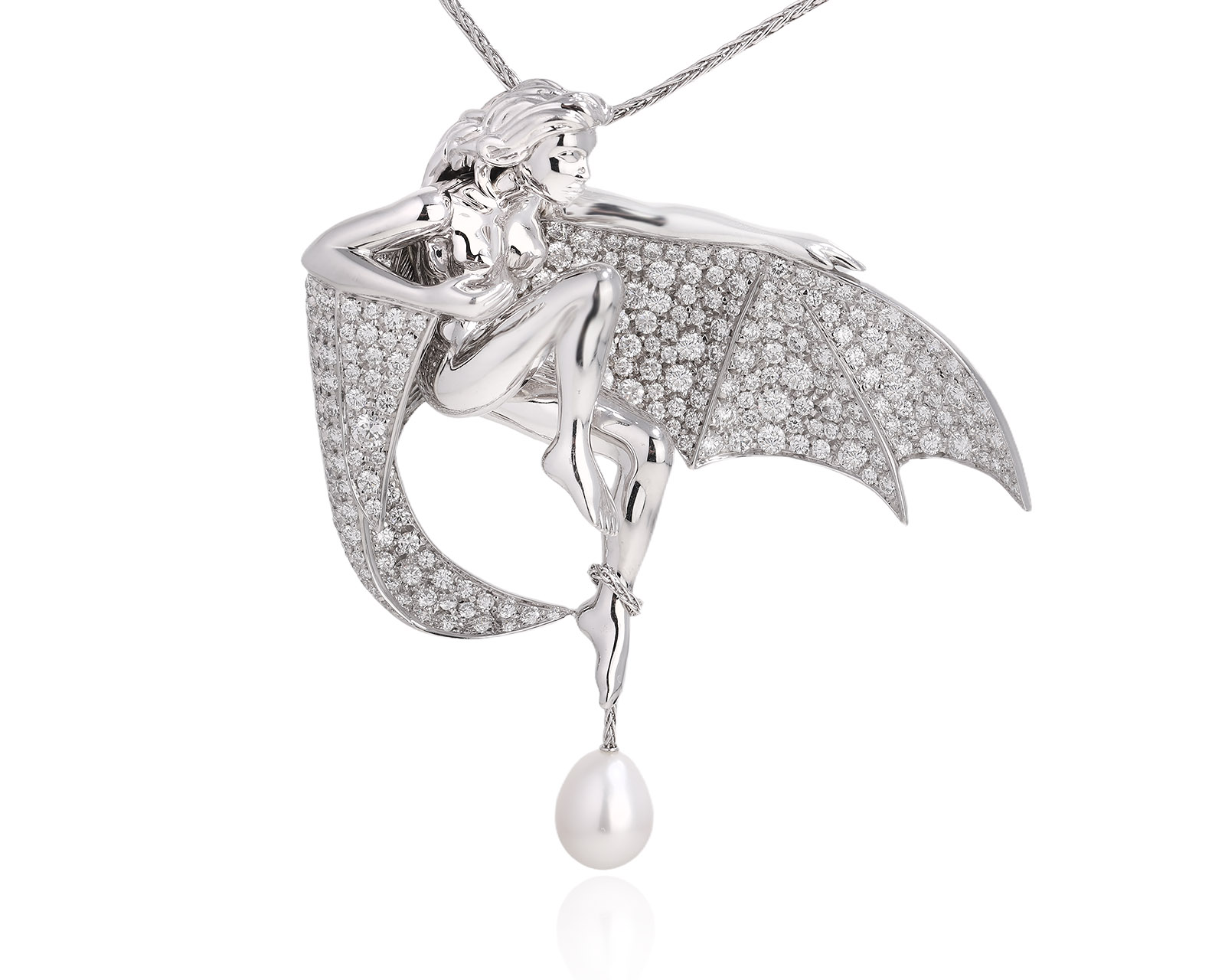 Оригинальный золотой кулон с бриллиантами 5.01ct Boucheron 060421/КМ15