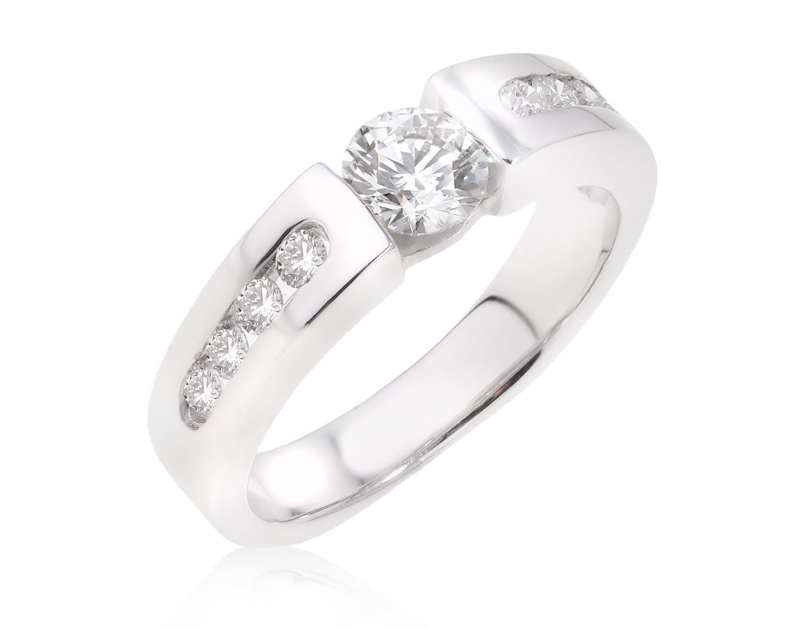 Оригинальное золотое кольцо ЭПЛ Якутские бриллианты