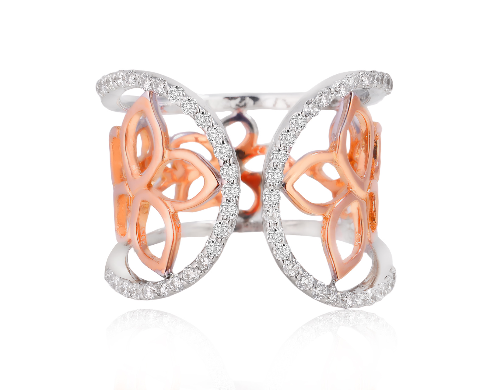 Оригинальное золотое кольцо с бриллиантами 0.44ct Korloff 070625/2