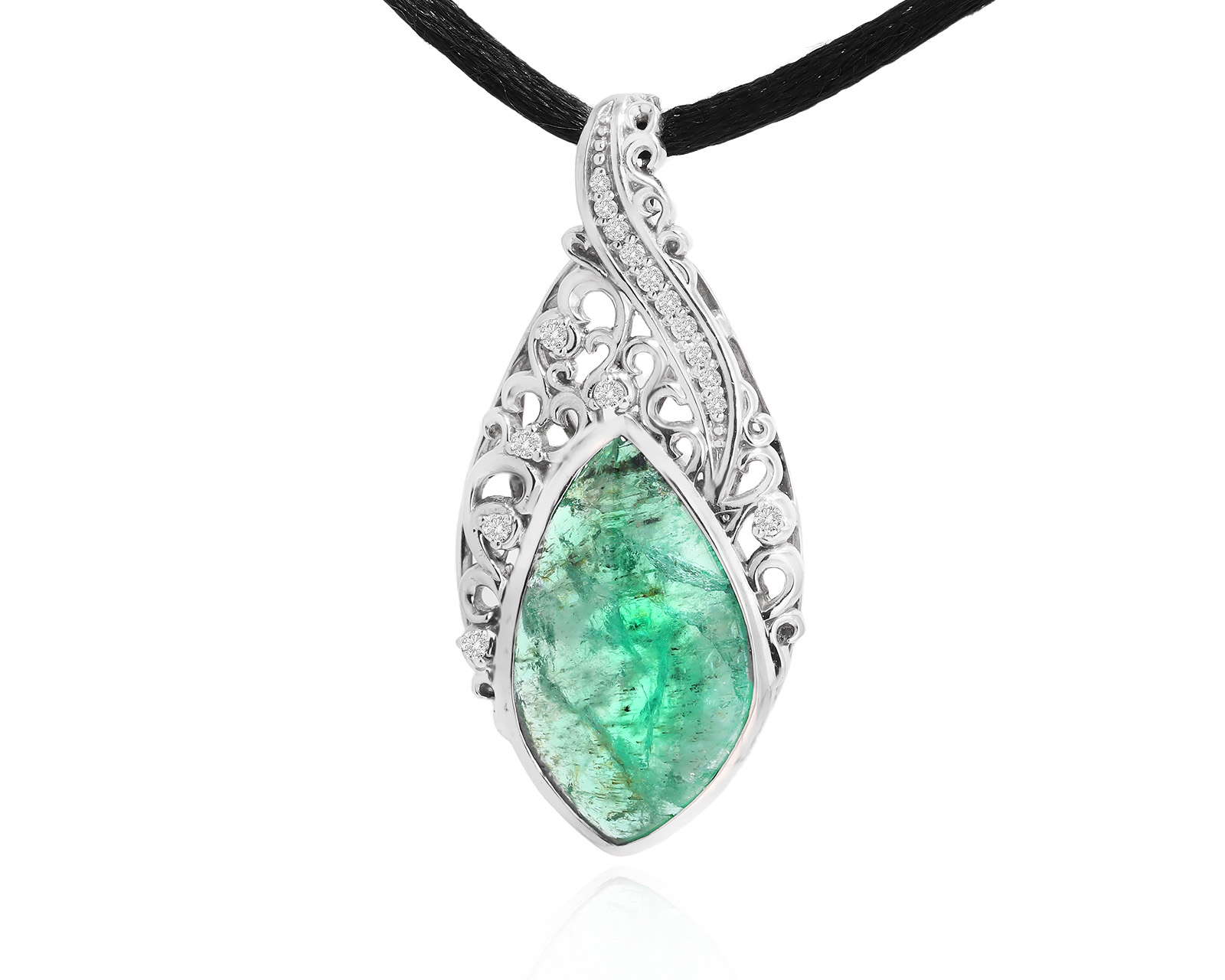 Оригинальный золотой кулон с изумрудом 8.24ct Constantin Artmayer 091225/КМ274