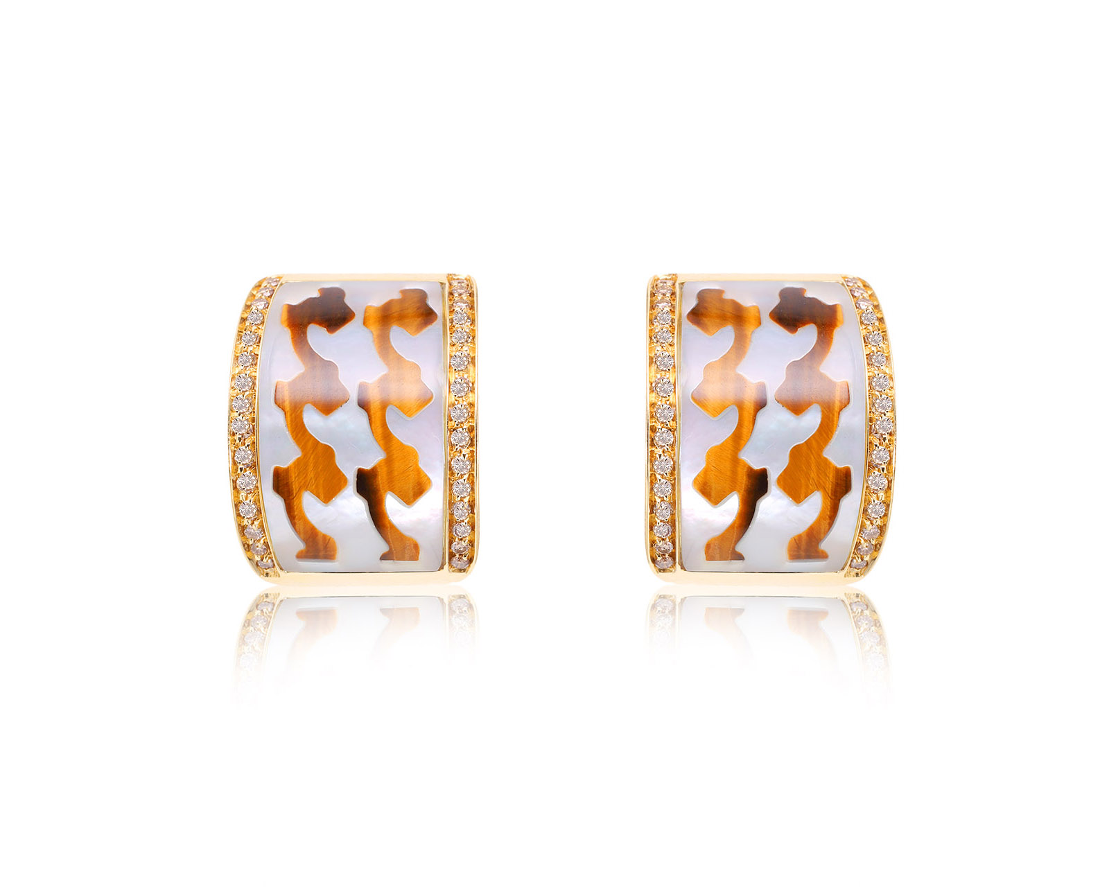 Оригинальные золотые серьги с перламутром Roberto Coin 280823/8