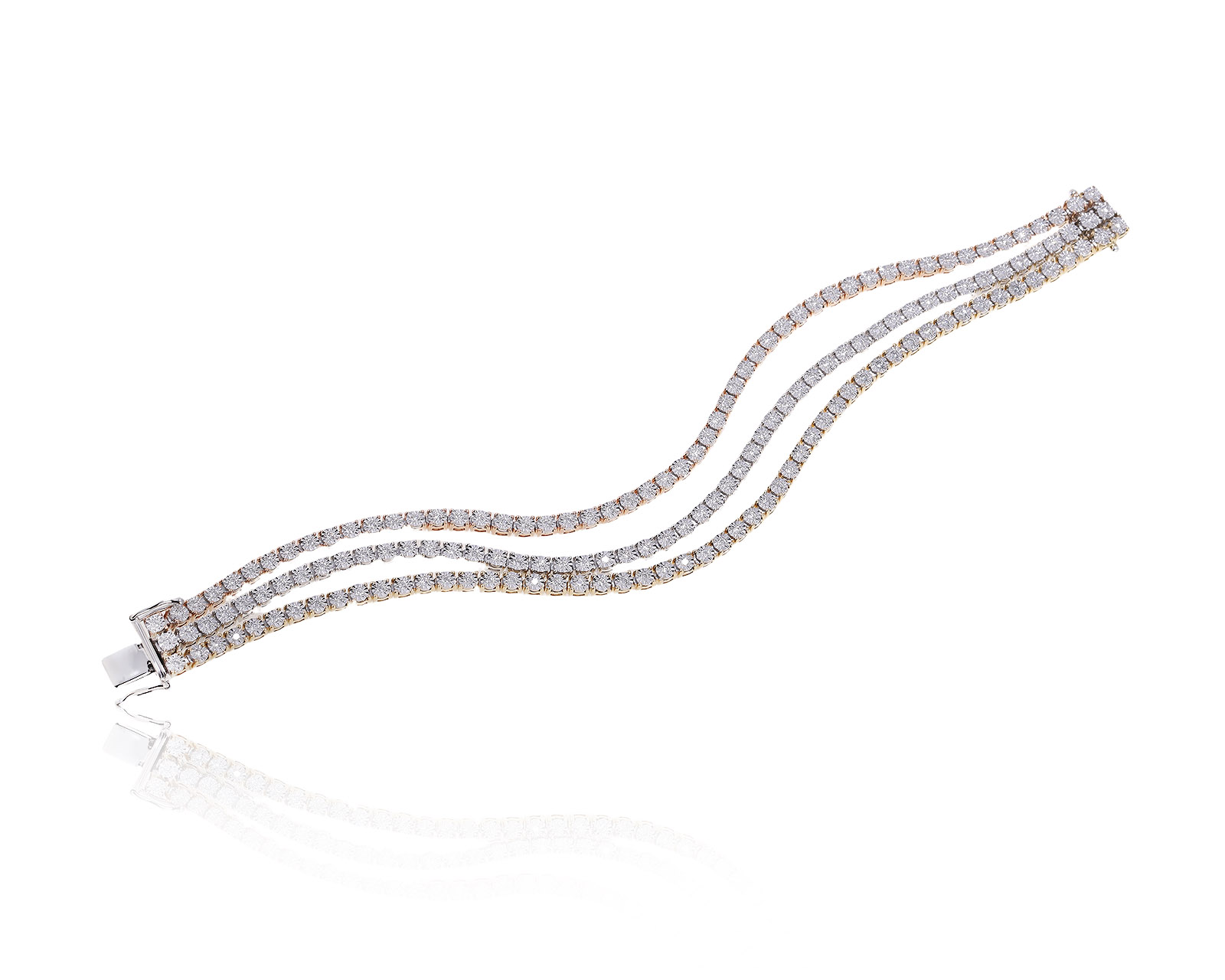 Золотой браслет с бриллиантами 1.42ct 110325/8