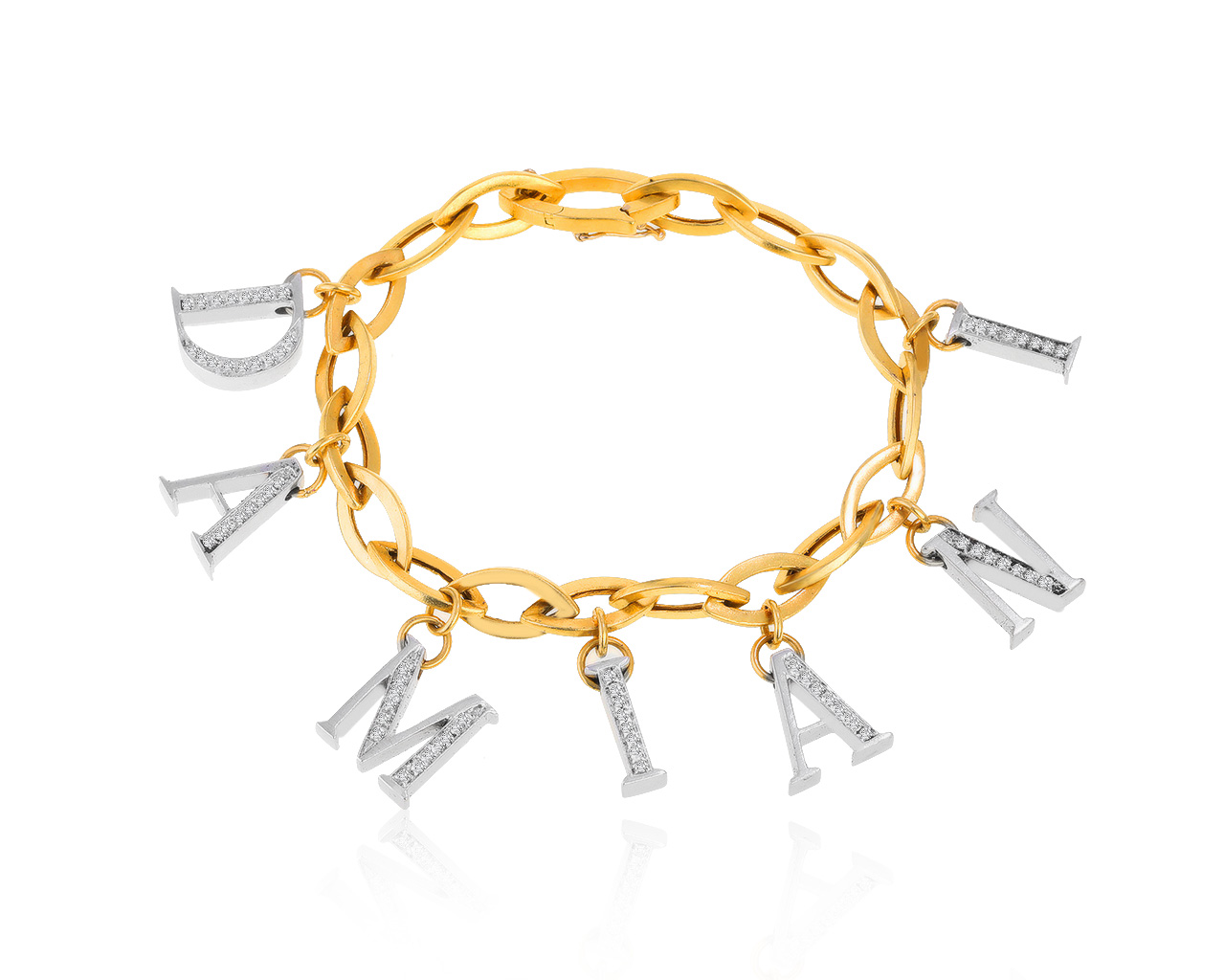 Оригинальный золотой браслет с бриллиантами 0.60ct Damiani 130421/6