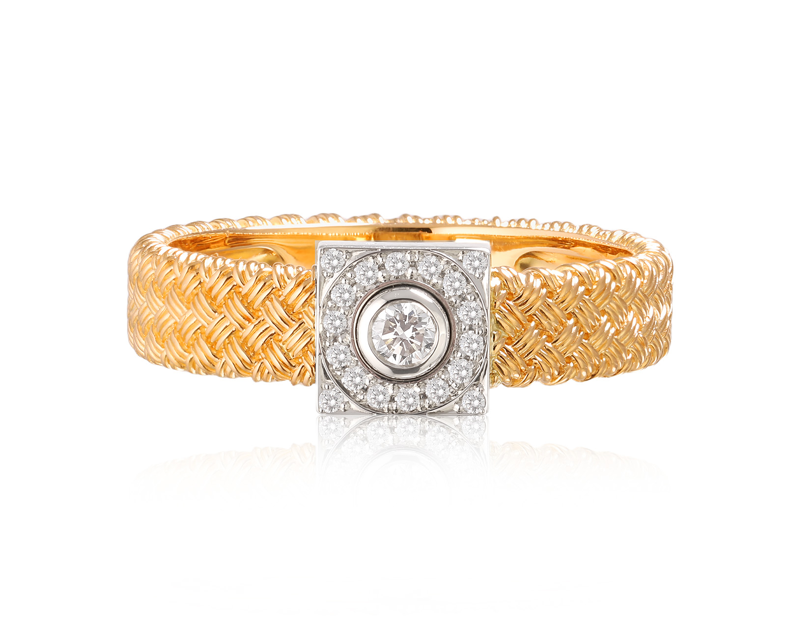 Золотое кольцо с бриллиантами 0.19ct 190225/7