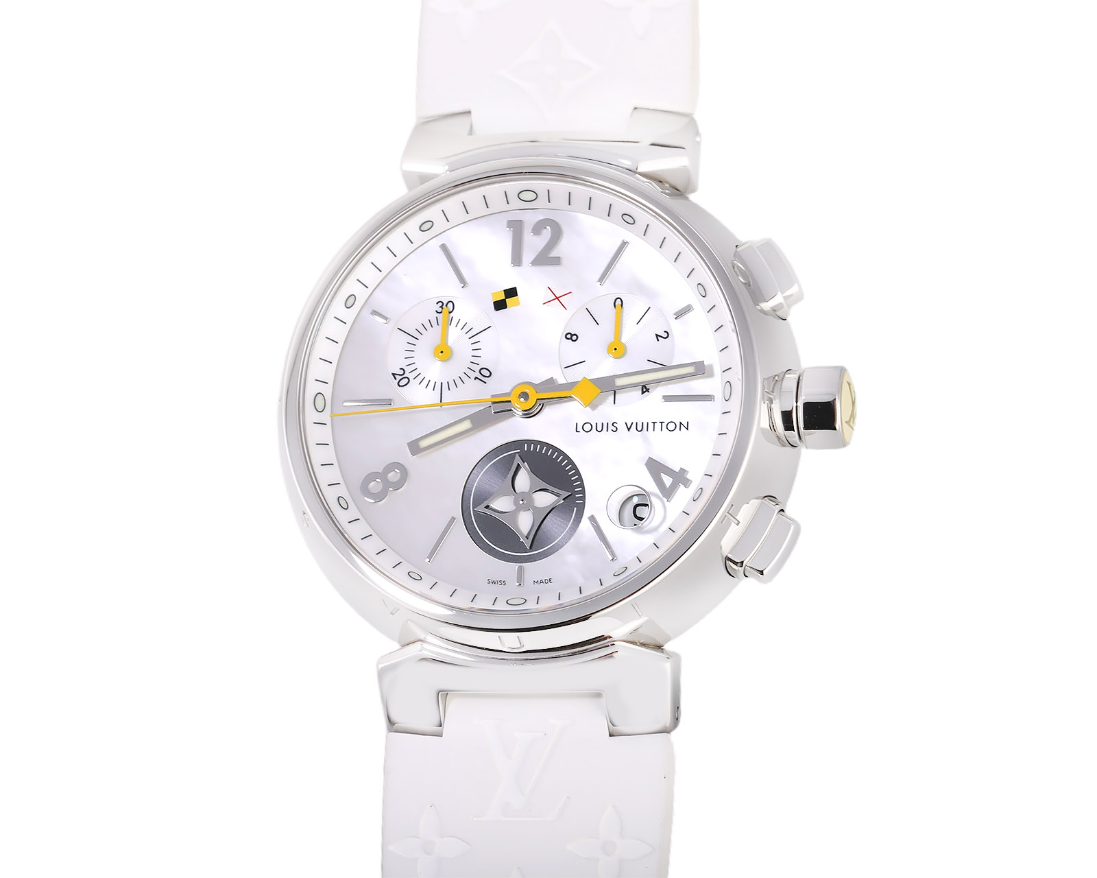 Оригинальные стальные часы Louis Vuitton Tambour Moon Star 051125/3