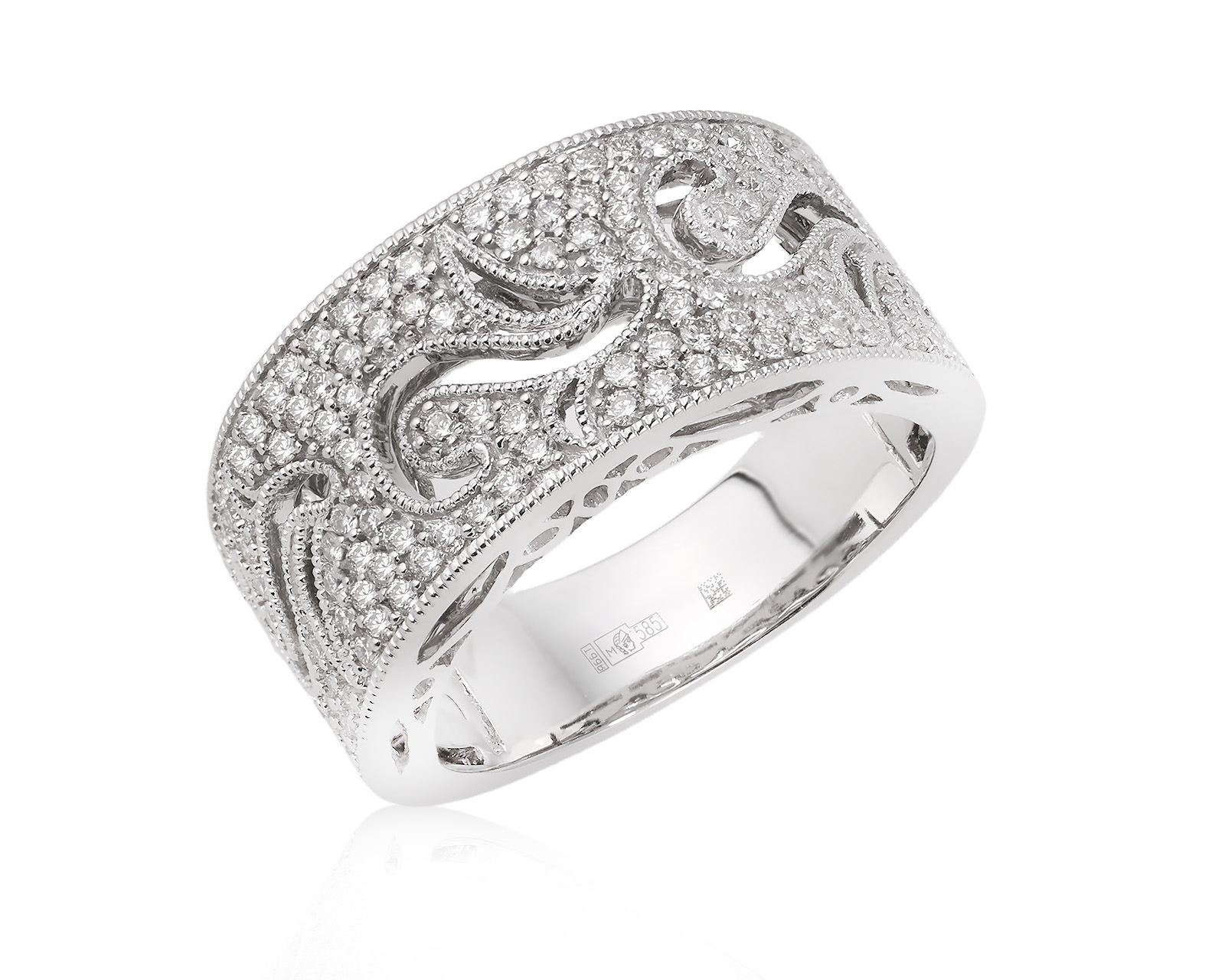 Золотое кольцо с бриллиантами 0.66ct 061025/1