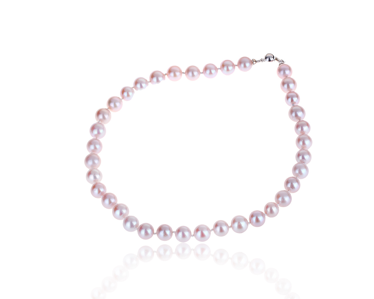 Прелестное жемчужное ожерелье с бриллиантами 0.03ct 211119/2