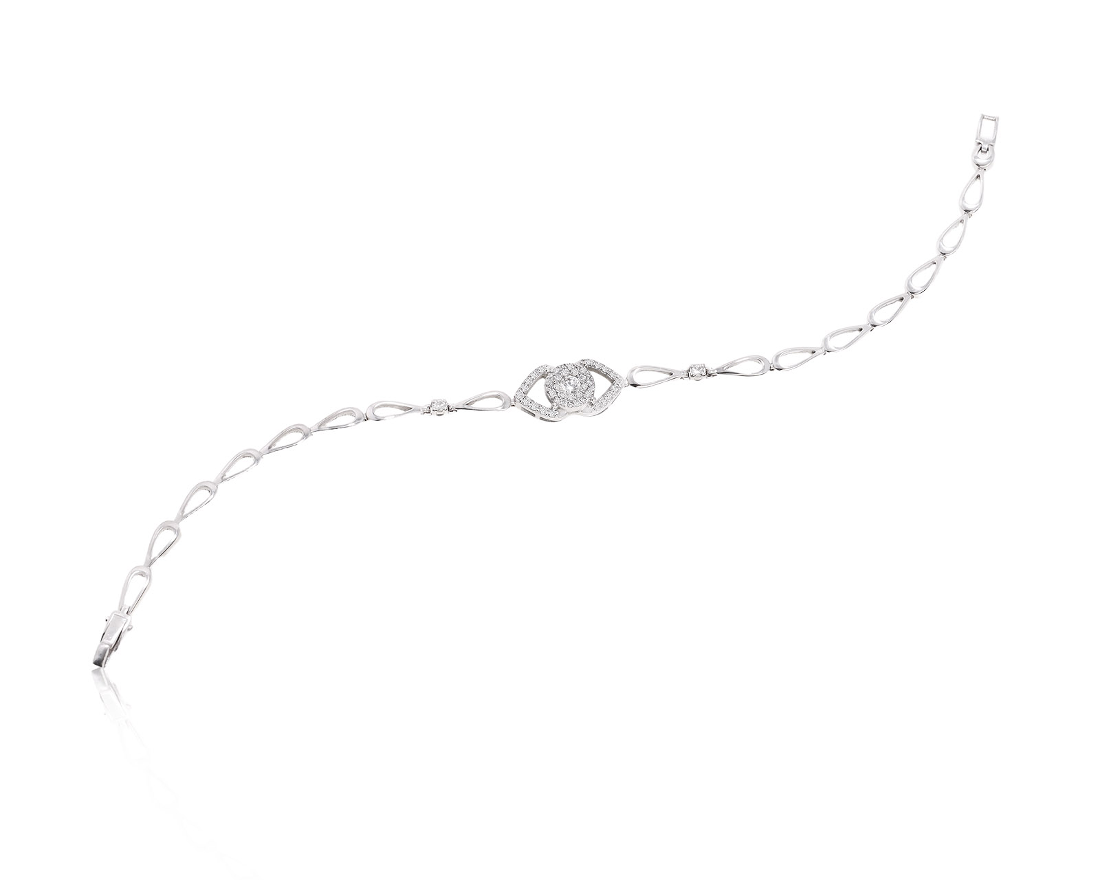 Золотой браслет с бриллиантами 0.34ct