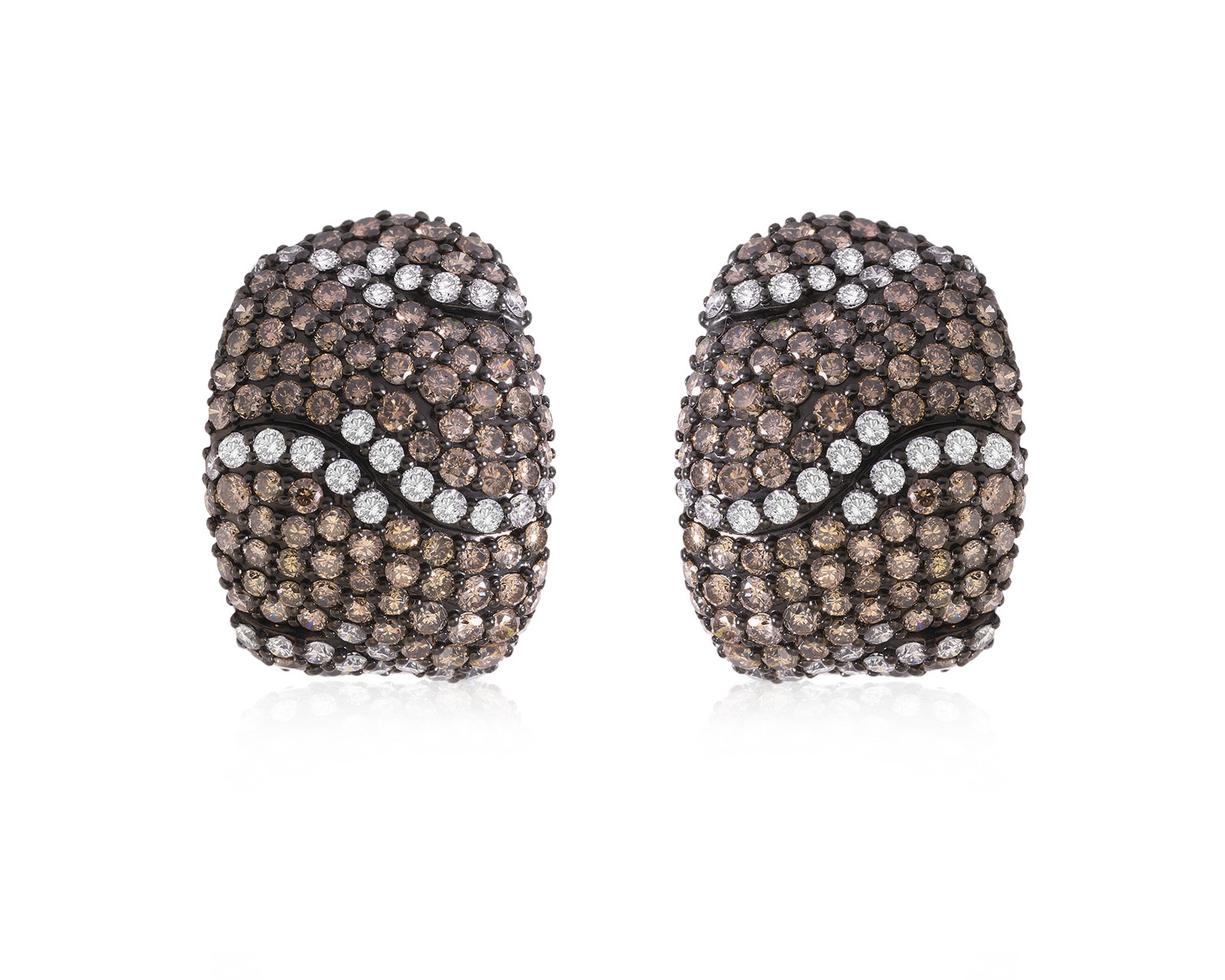 Золотые серьги с бриллиантами 5.77ct Evgeny Matveev