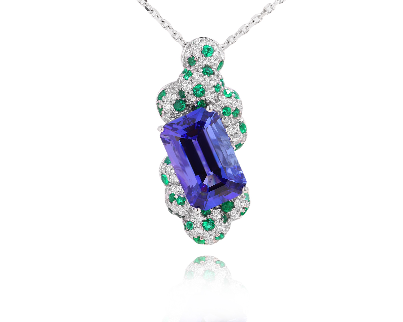 Золотой кулон с танзанитом 3.79ct Evgeny Matveev 240725/Б144