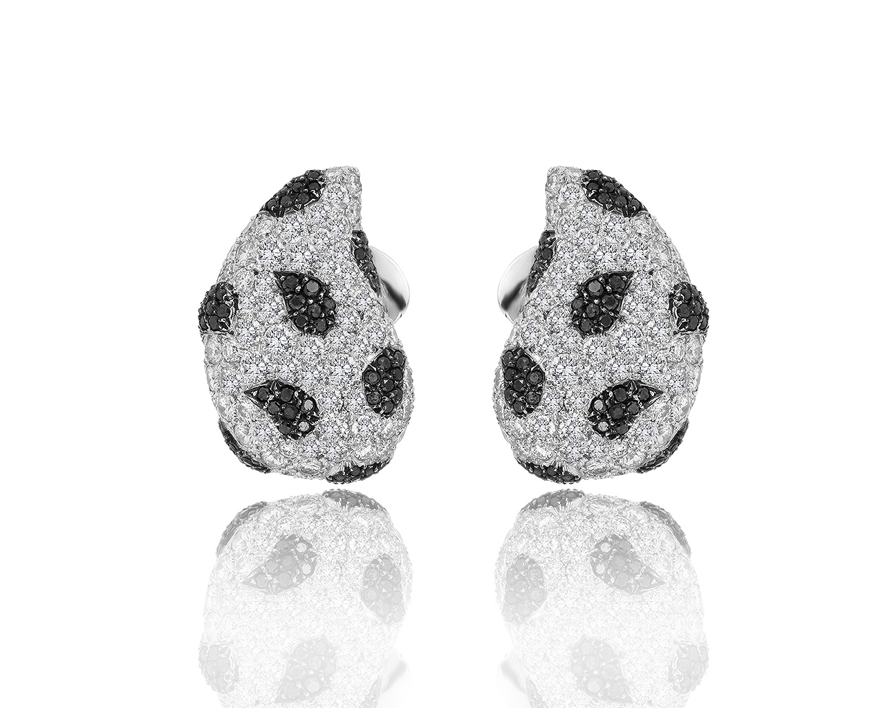 Оригинальные золотые серьги с бриллиантами 6.00ct De Grisogono