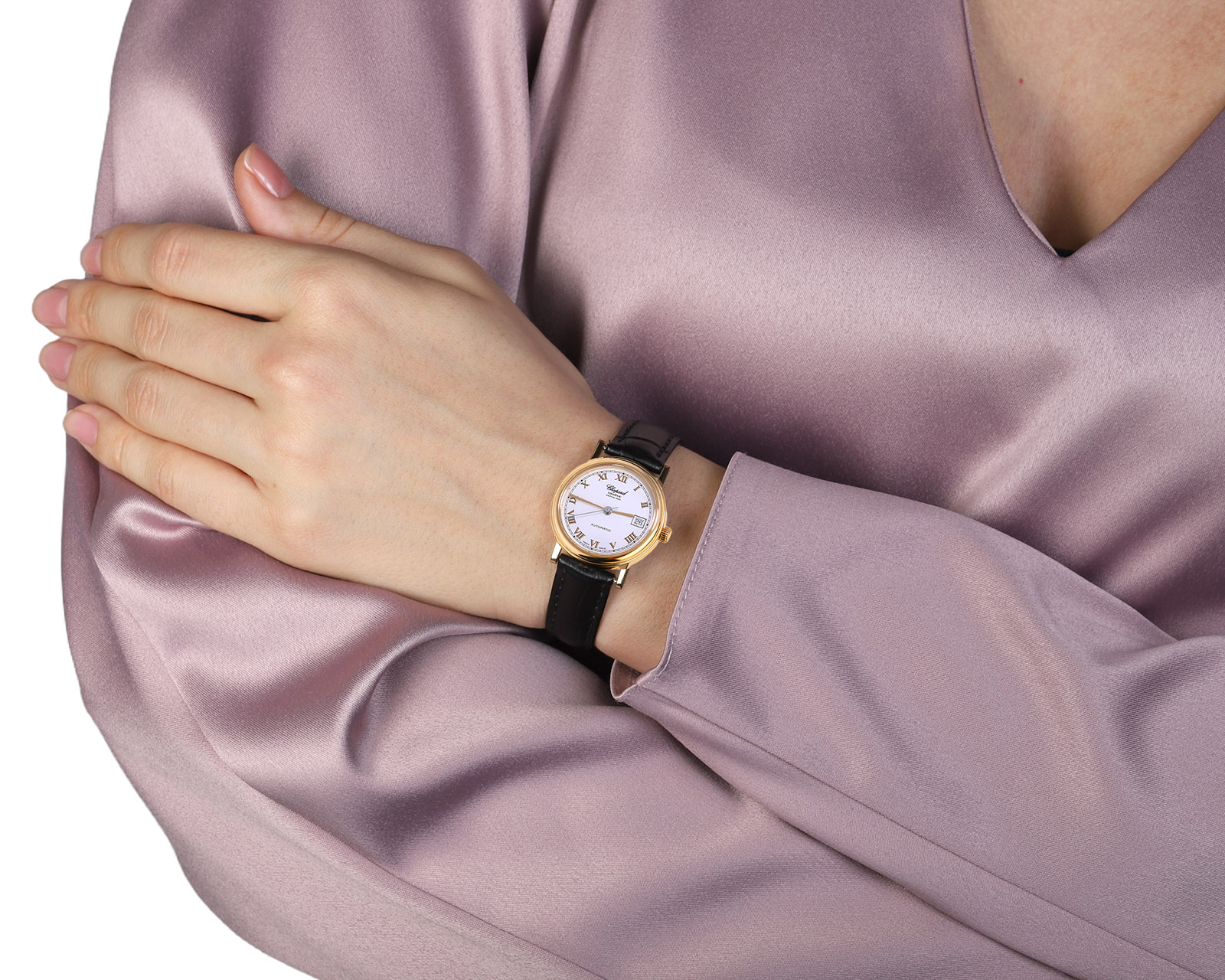 Оригинальные золотые часы Chopard Classic