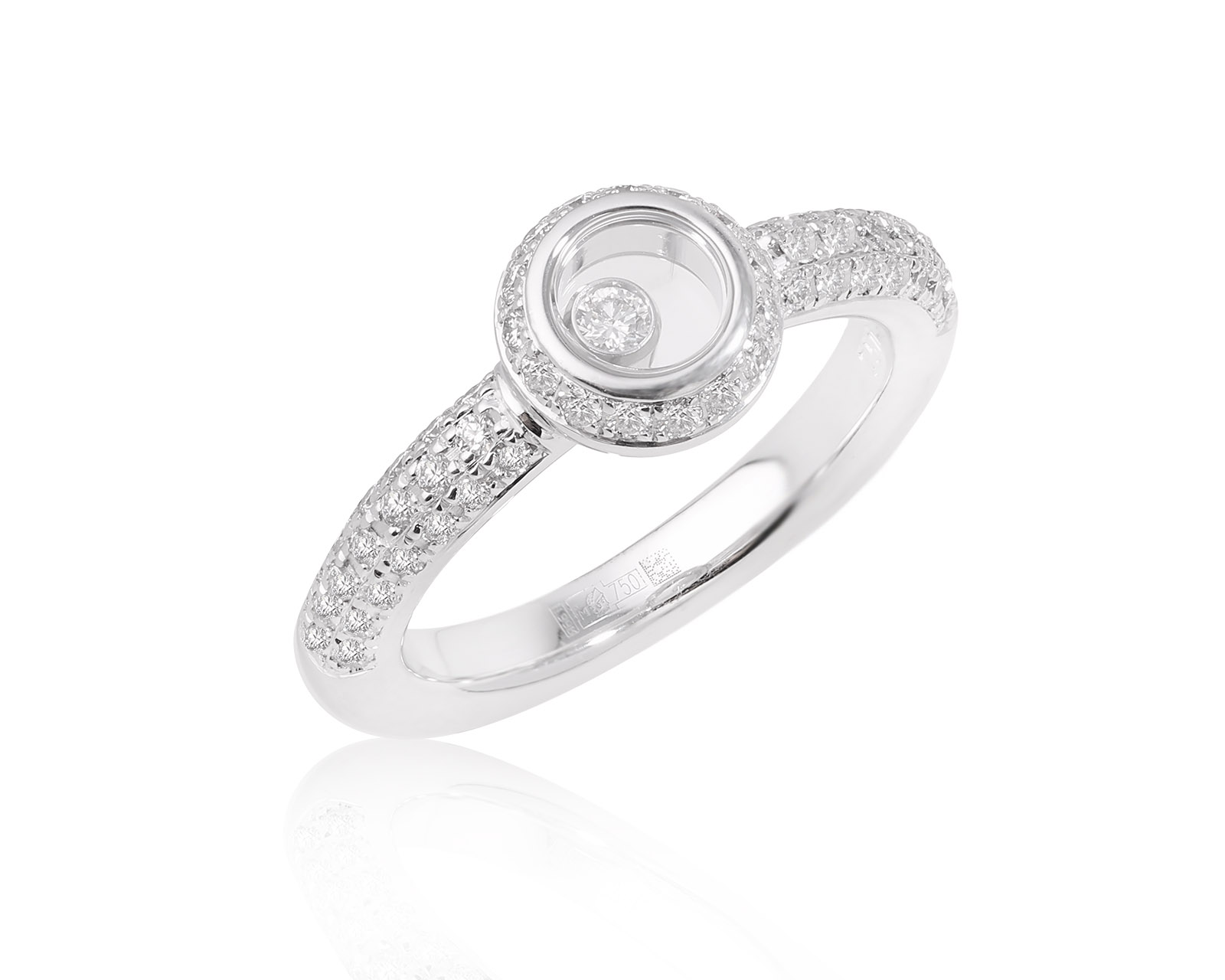 Оригинальное золотое кольцо с бриллиантами 0.56ct Chopard 140225/16