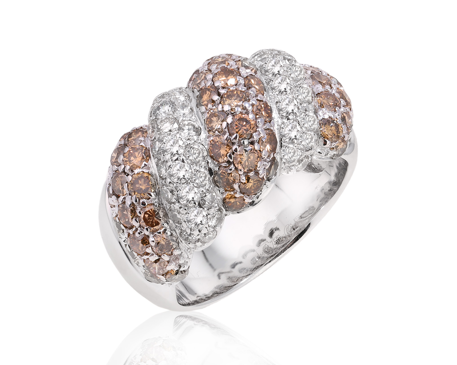 Золотое кольцо с бриллиантами 2.65ct 010525/1