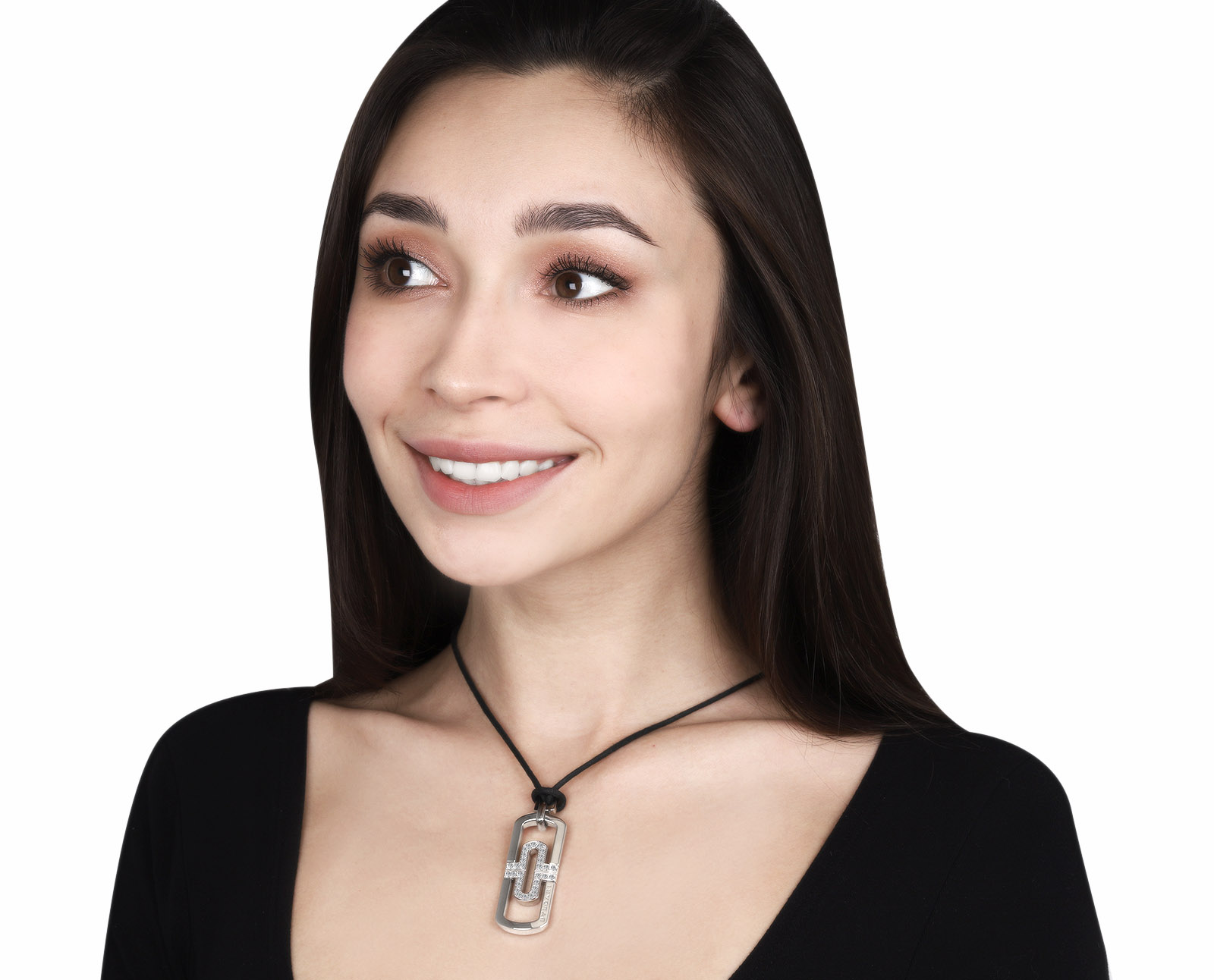 Оригинальный золотой кулон с бриллиантами 0.97ct Bvlgari Parentesi