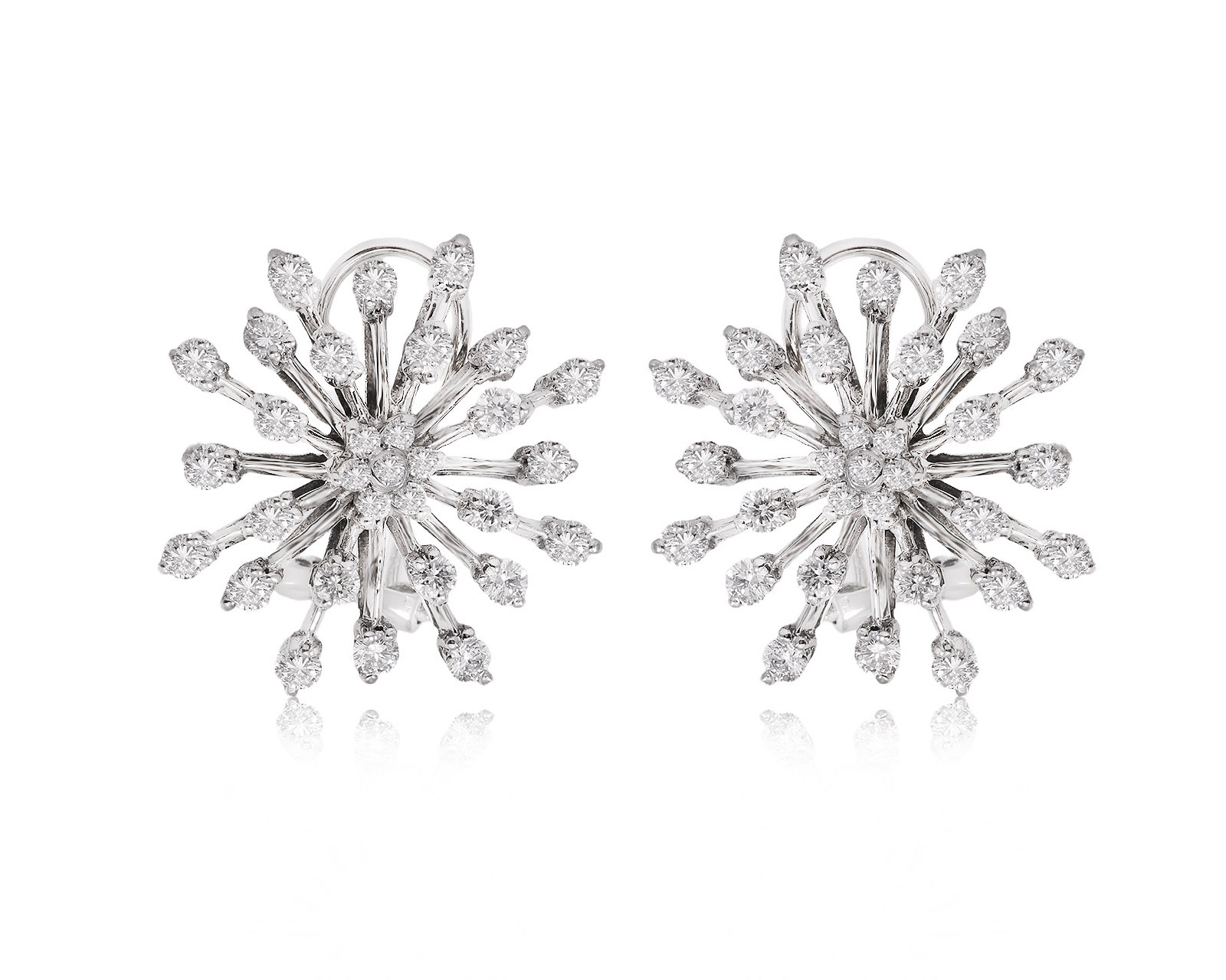 Золотые серьги с бриллиантами 1.86ct 130825/9