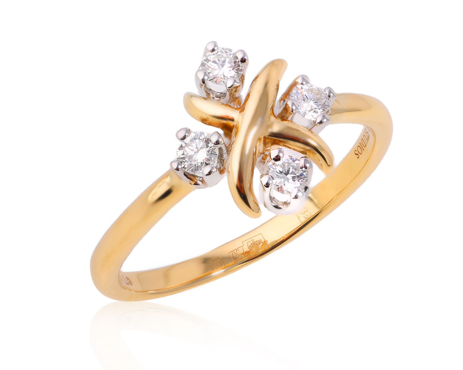 Оригинальное золотое кольцо Tiffany&Co Schlumberger Lynn 250325/1