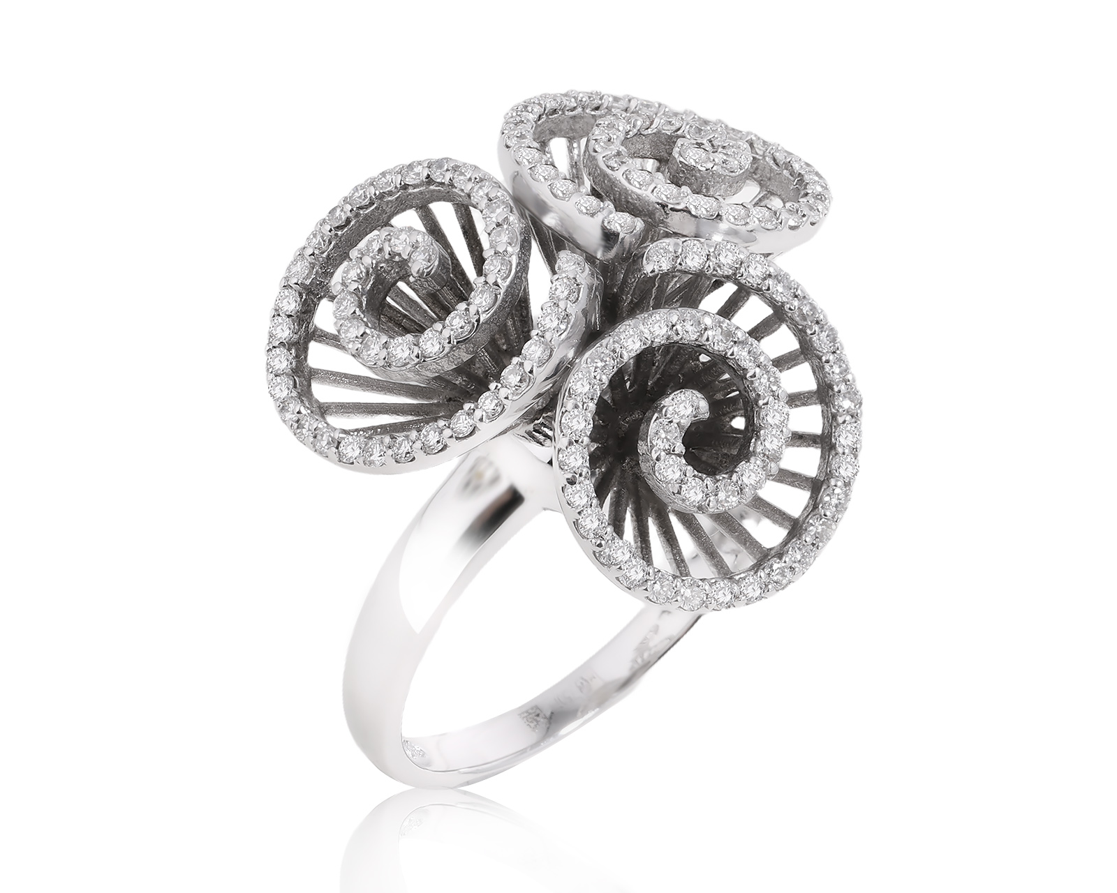 Золотое кольцо с бриллиантами 0.55ct 021224/1