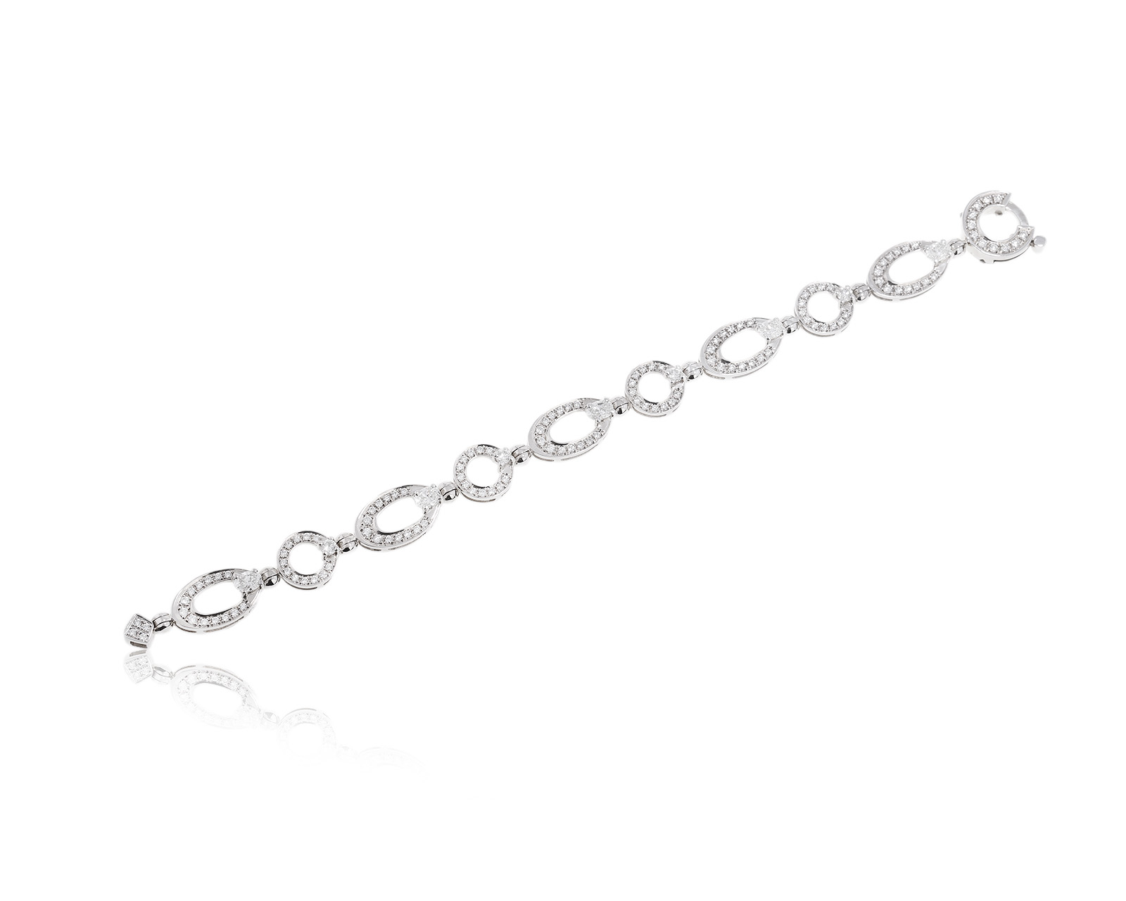 Золотой браслет с бриллиантами 3.42ct 011223/3