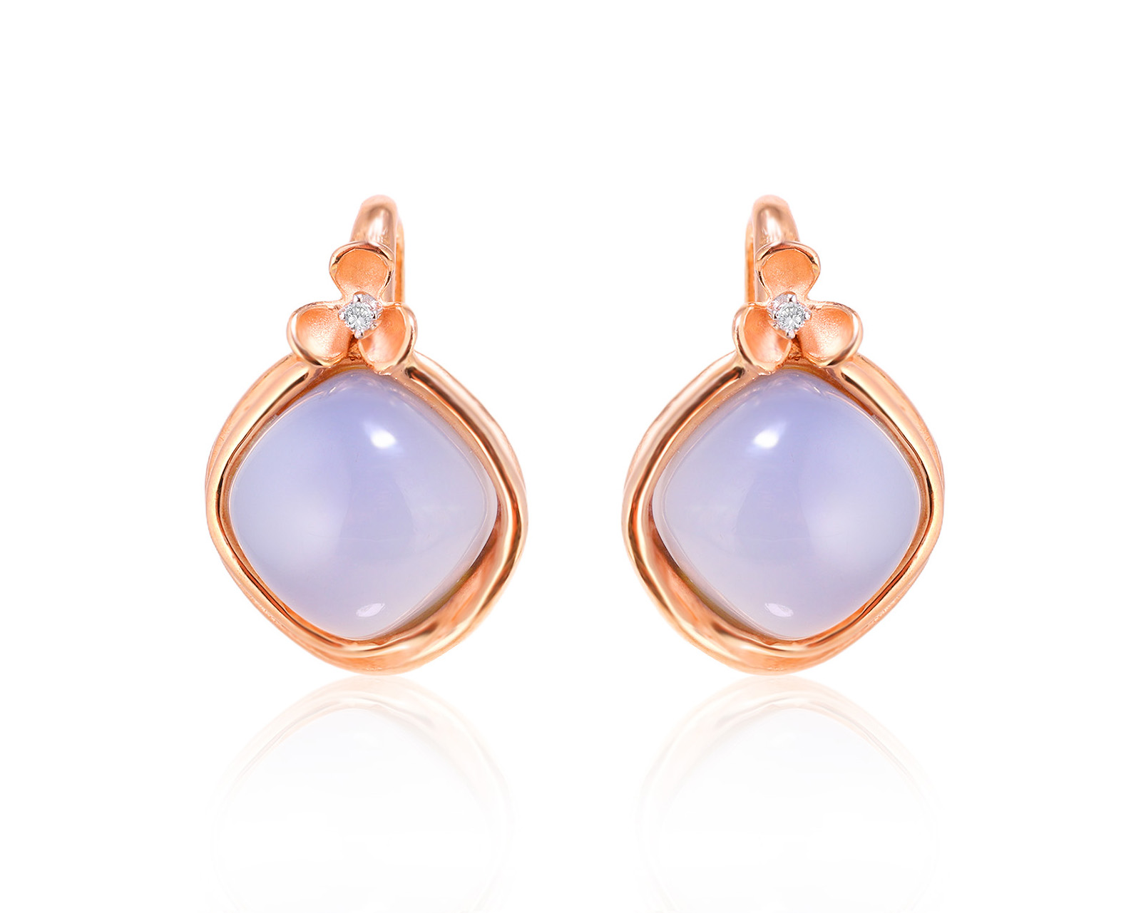 Оригинальные золотые серьги Annamaria Camilli Happy Flo