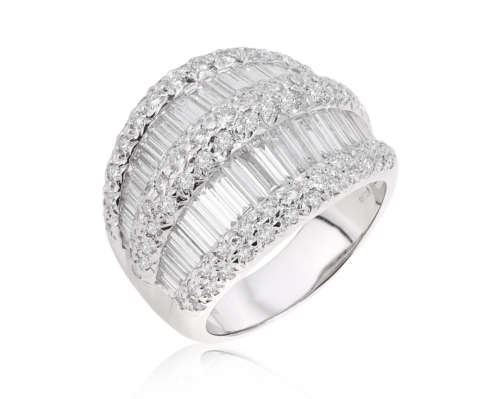 Платиновое кольцо с бриллиантами 3.94ct 300525/13