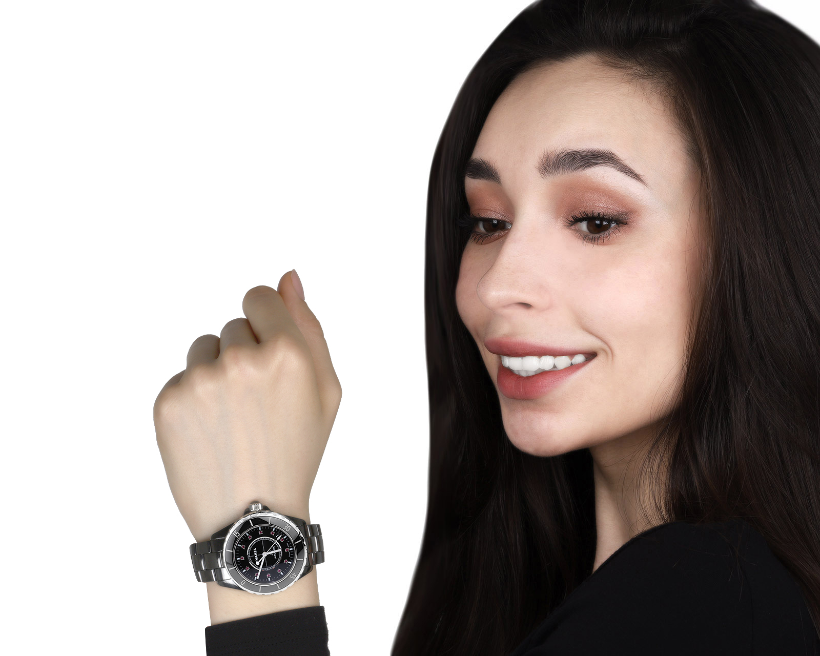 Оригинальные стальные часы Chanel J12 Automatic