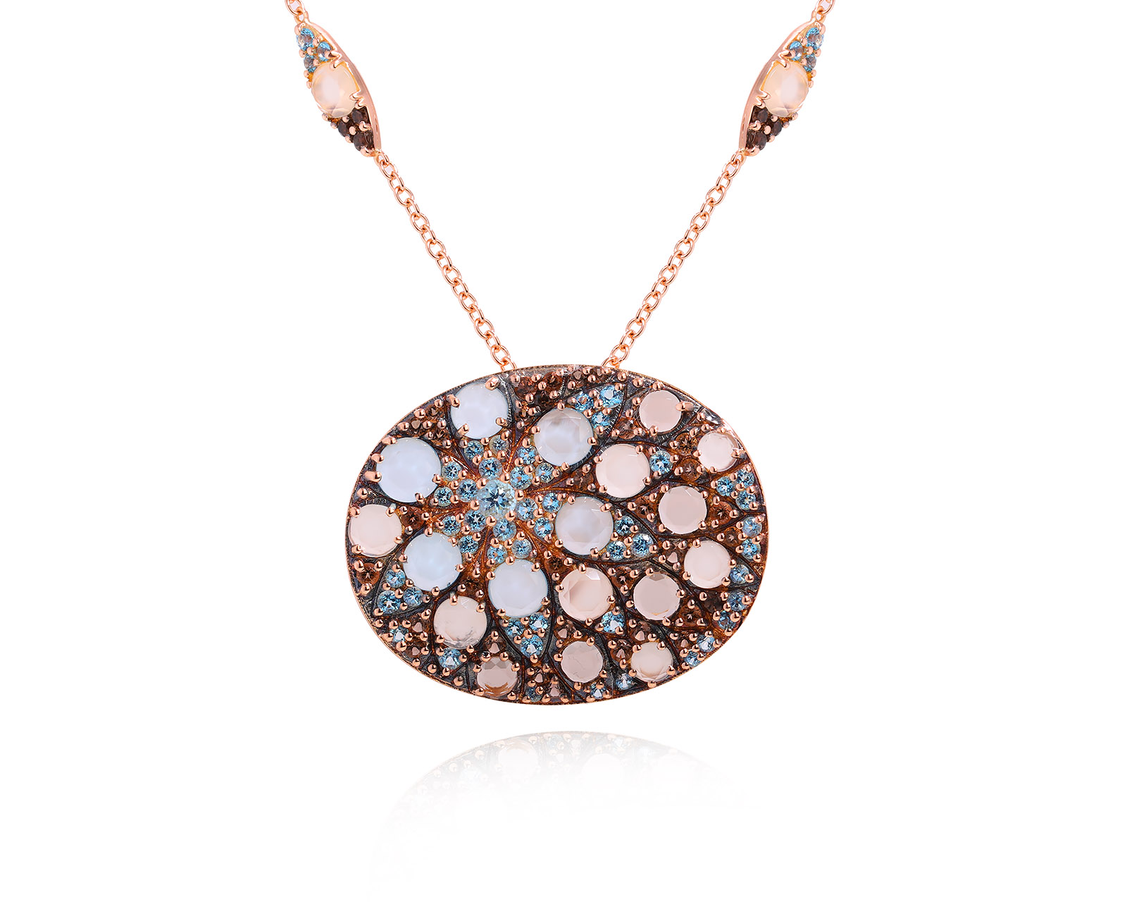 Оригинальный золотой кулон с цветными камнями 10.62ct Pasquale Bruni Mandala 250924/10