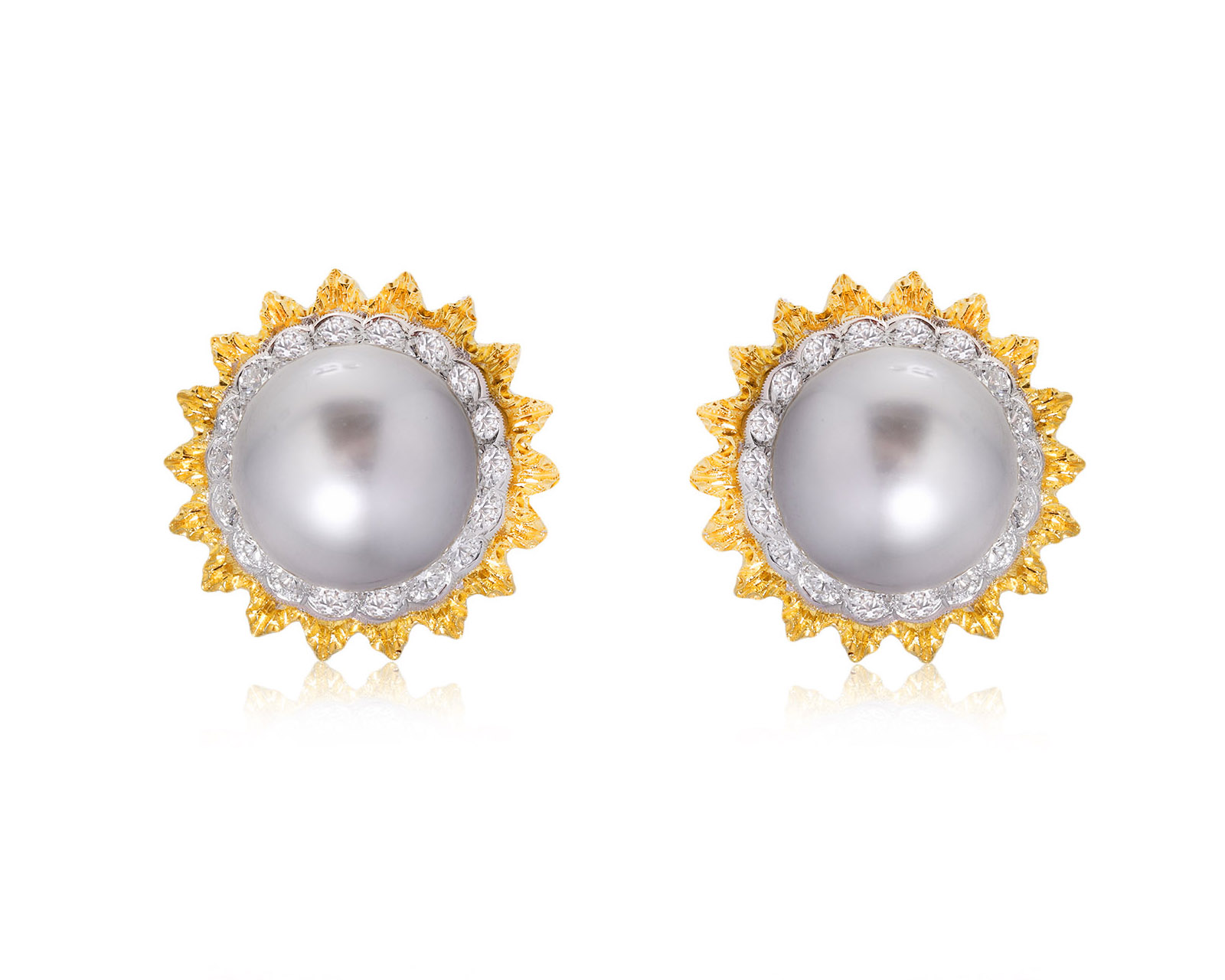 Оригинальные золотые серьги с бриллиантами 0.63ct Buccellati 081224/9