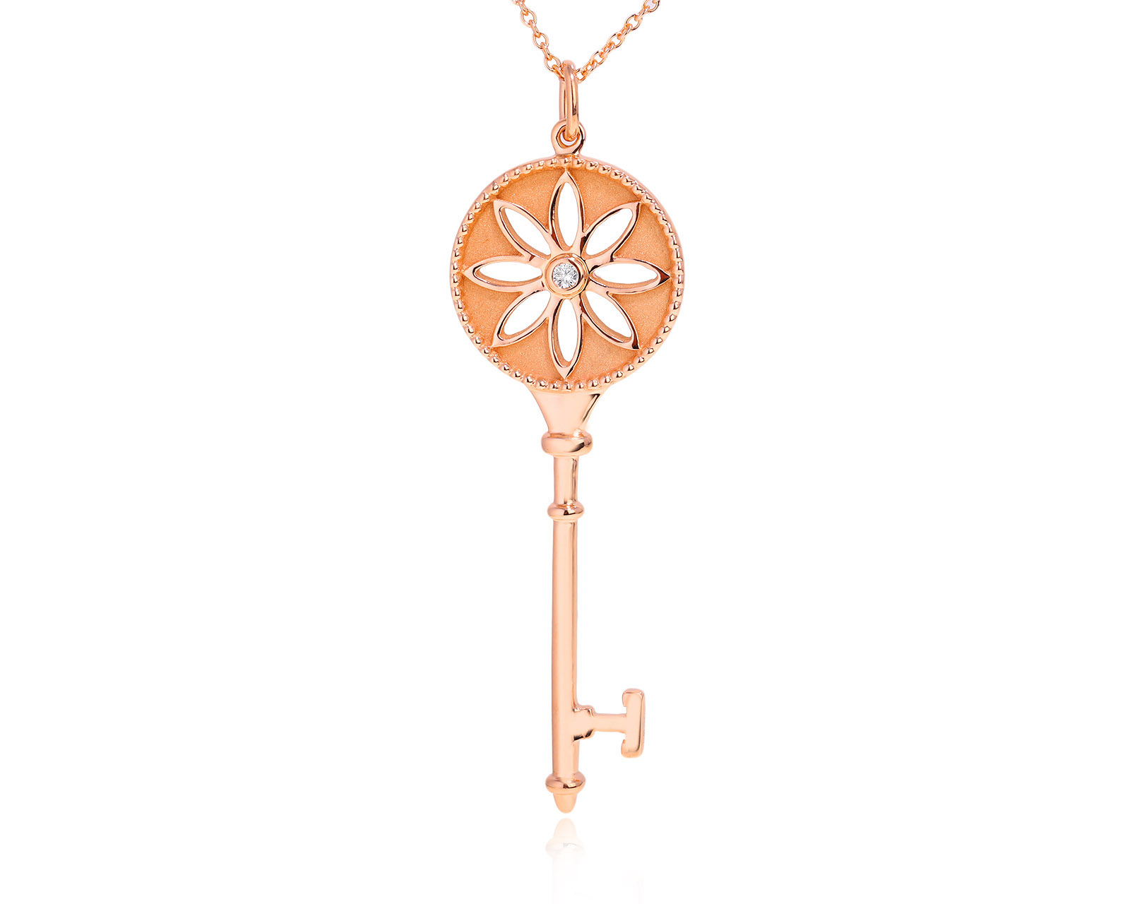 Оригинальный золотой кулон Tiffany&Co Daisy Key 241224/5