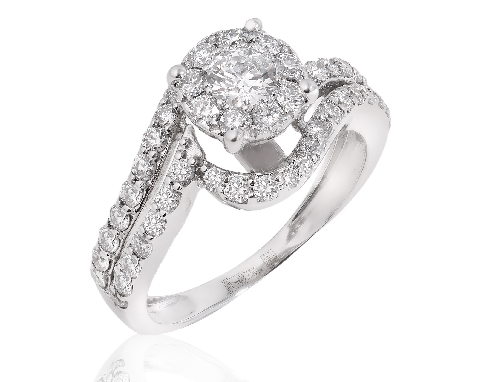 Золотое кольцо с бриллиантами 1.20ct 260625/8