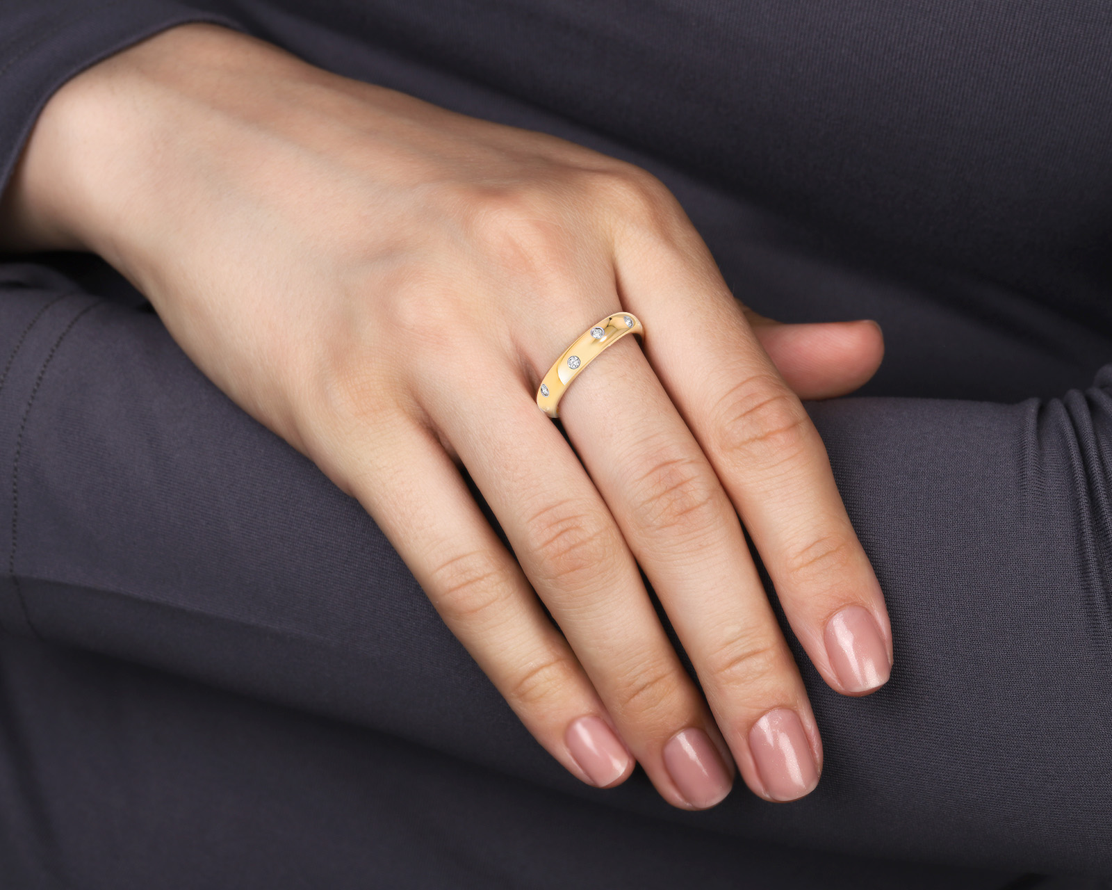 Оригинальное золотое кольцо с бриллиантами 0.22ct Tiffany&Co Etoile