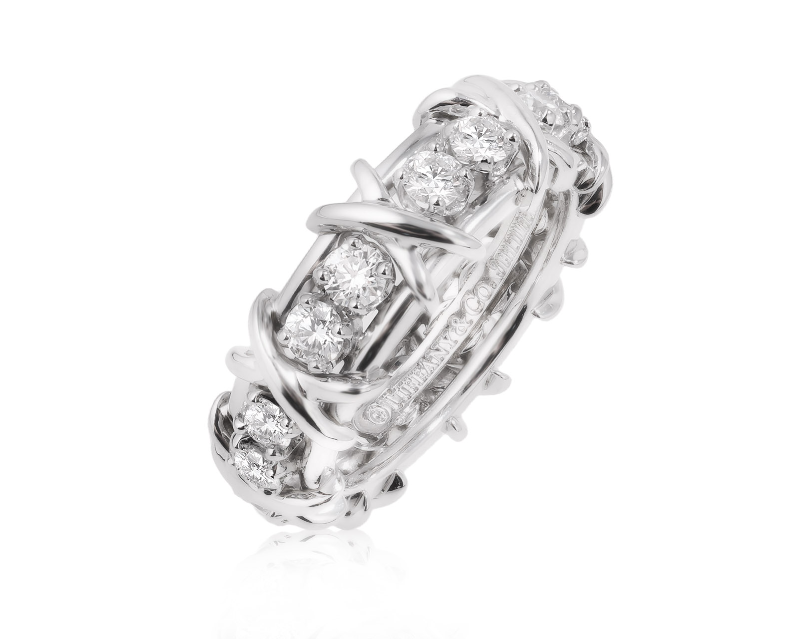 Оригинальное платиновое кольцо Tiffany&Co Schlumberger 250325/2
