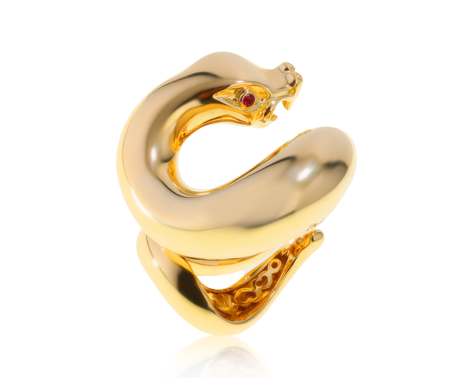 Оригинальное золотое кольцо с рубинами 0.06ct Pasquale Bruni Il Peccato 260922/19