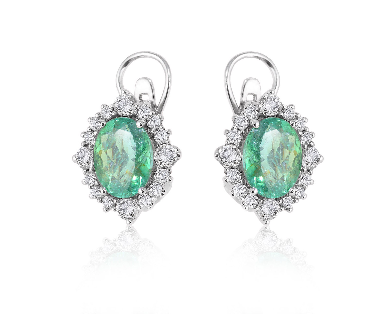 Золотые серьги с турмалинами параиба 4.70ct Evgeny Matveev 150525/Б140