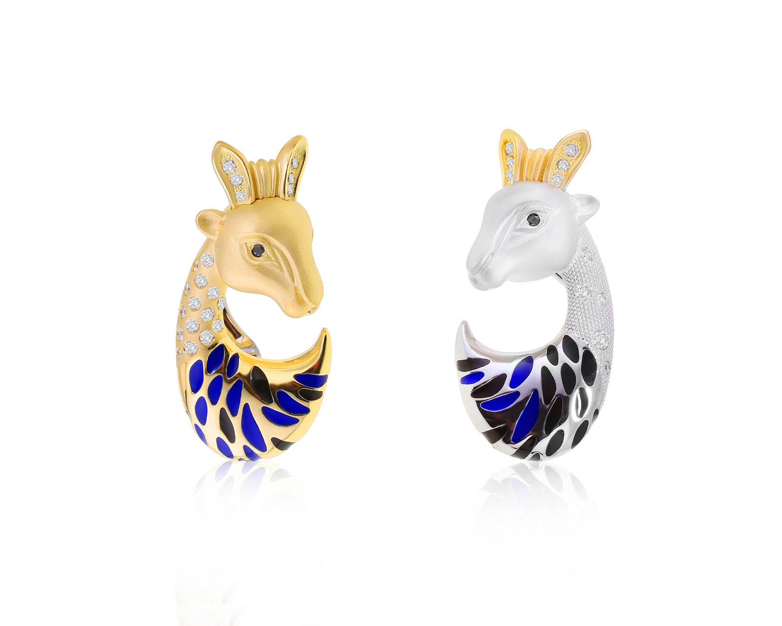 Золотые серьги с бриллиантами 0.48ct Evgeny Matveev