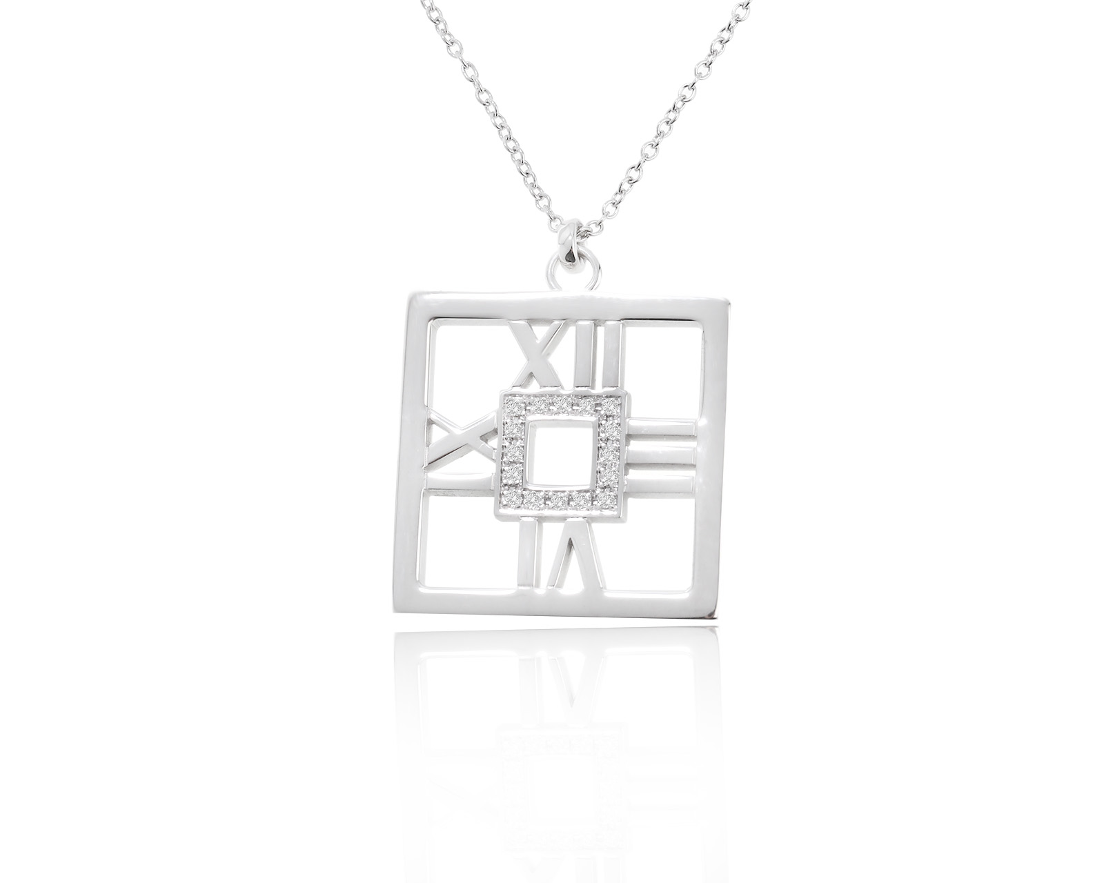 Оригинальное золотое колье c бриллиантами 0.08ct Tiffany&Co Atlas