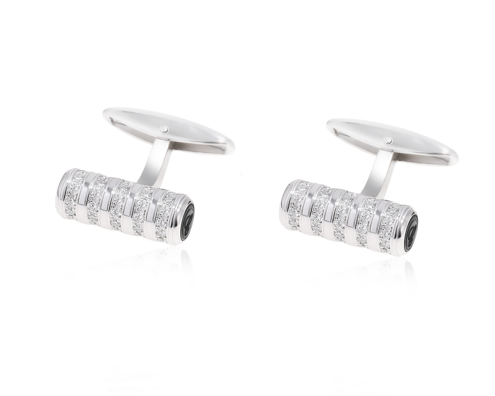 Оригинальные золотые запонки с черным ониксом Chopard 291024/КМ8