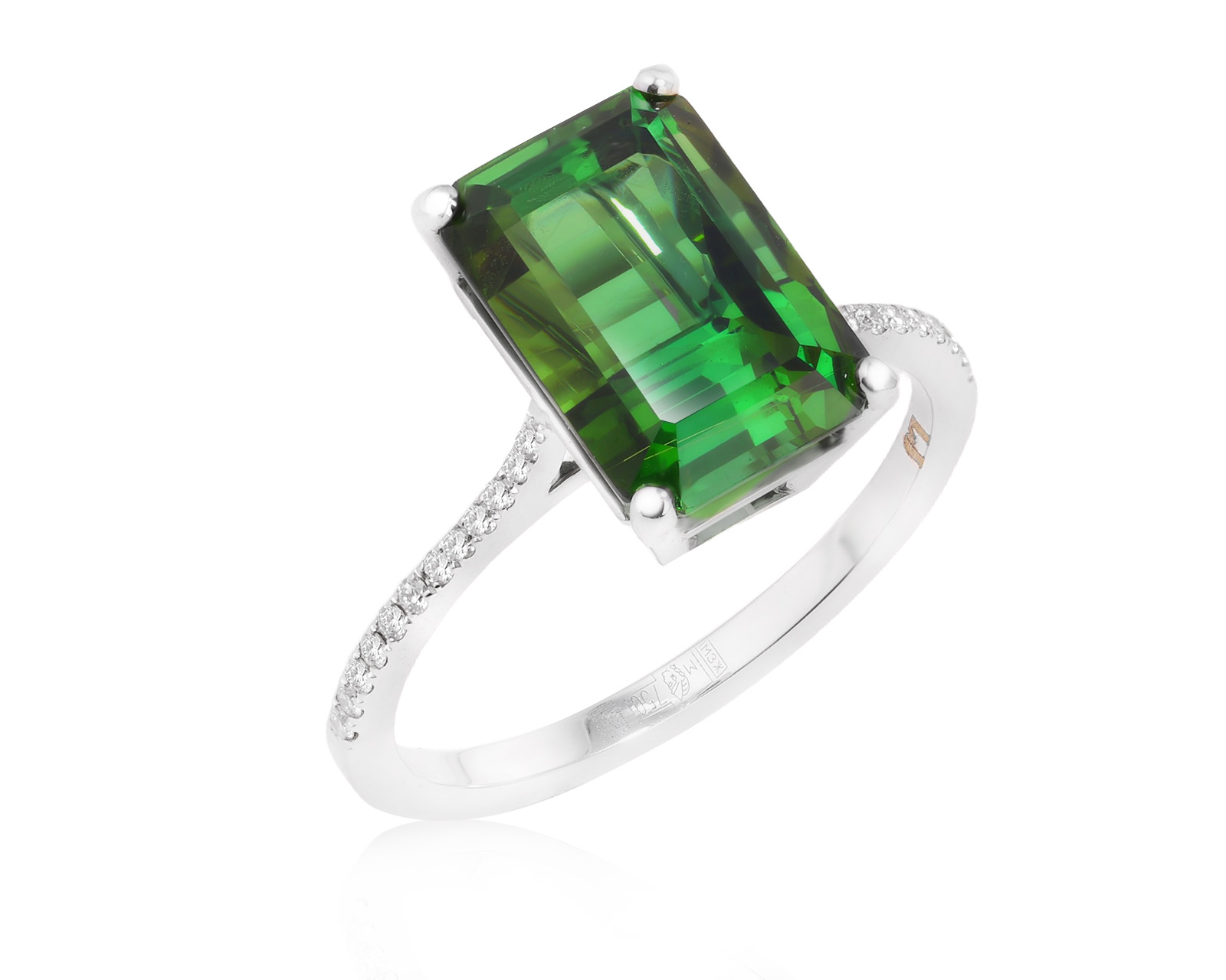 Оригинальное золотое кольцо c турмалином 5.08ct Lykov`s Jewellery